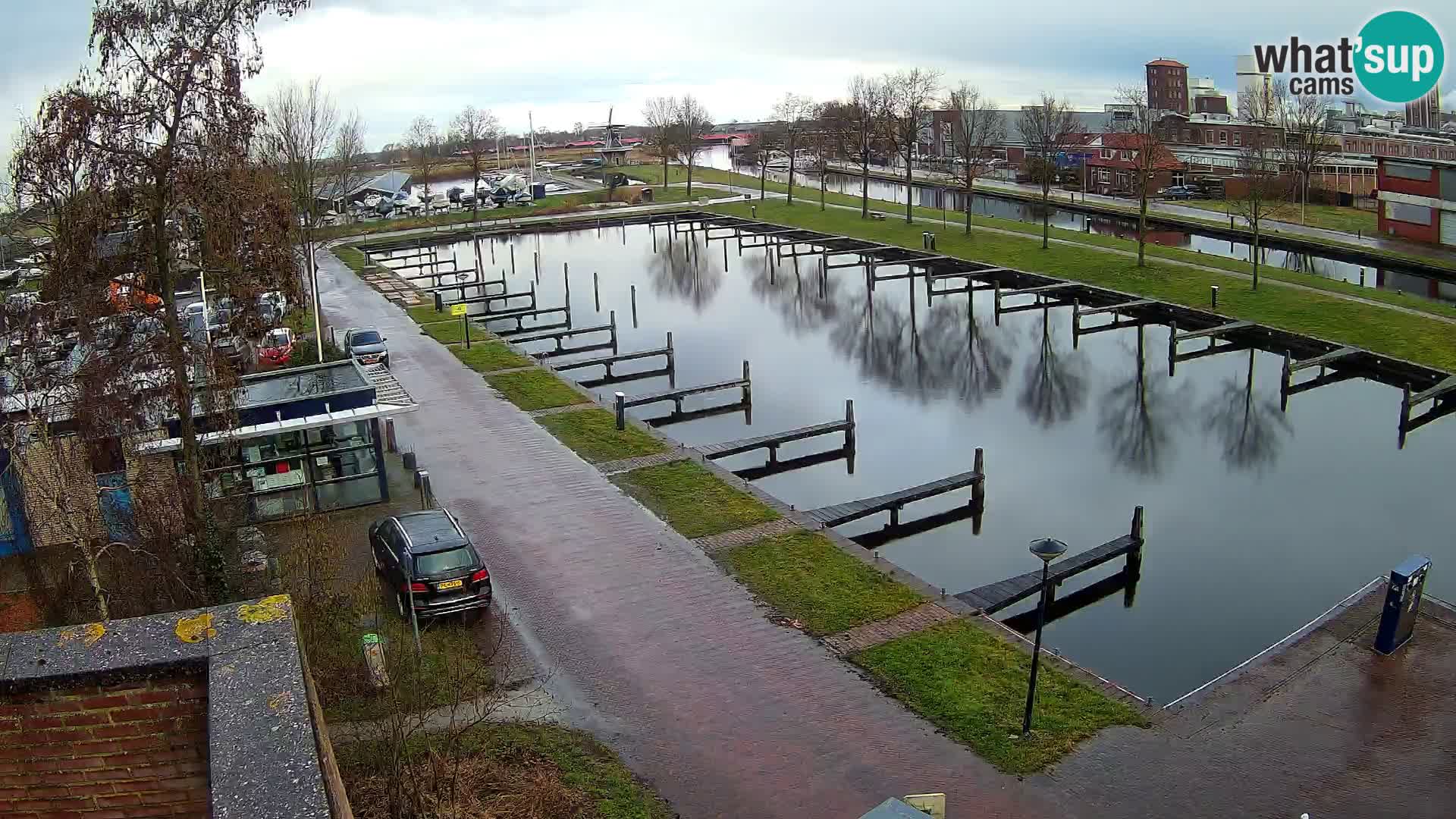 Le port de Joure webcam – vue du moulin à vent