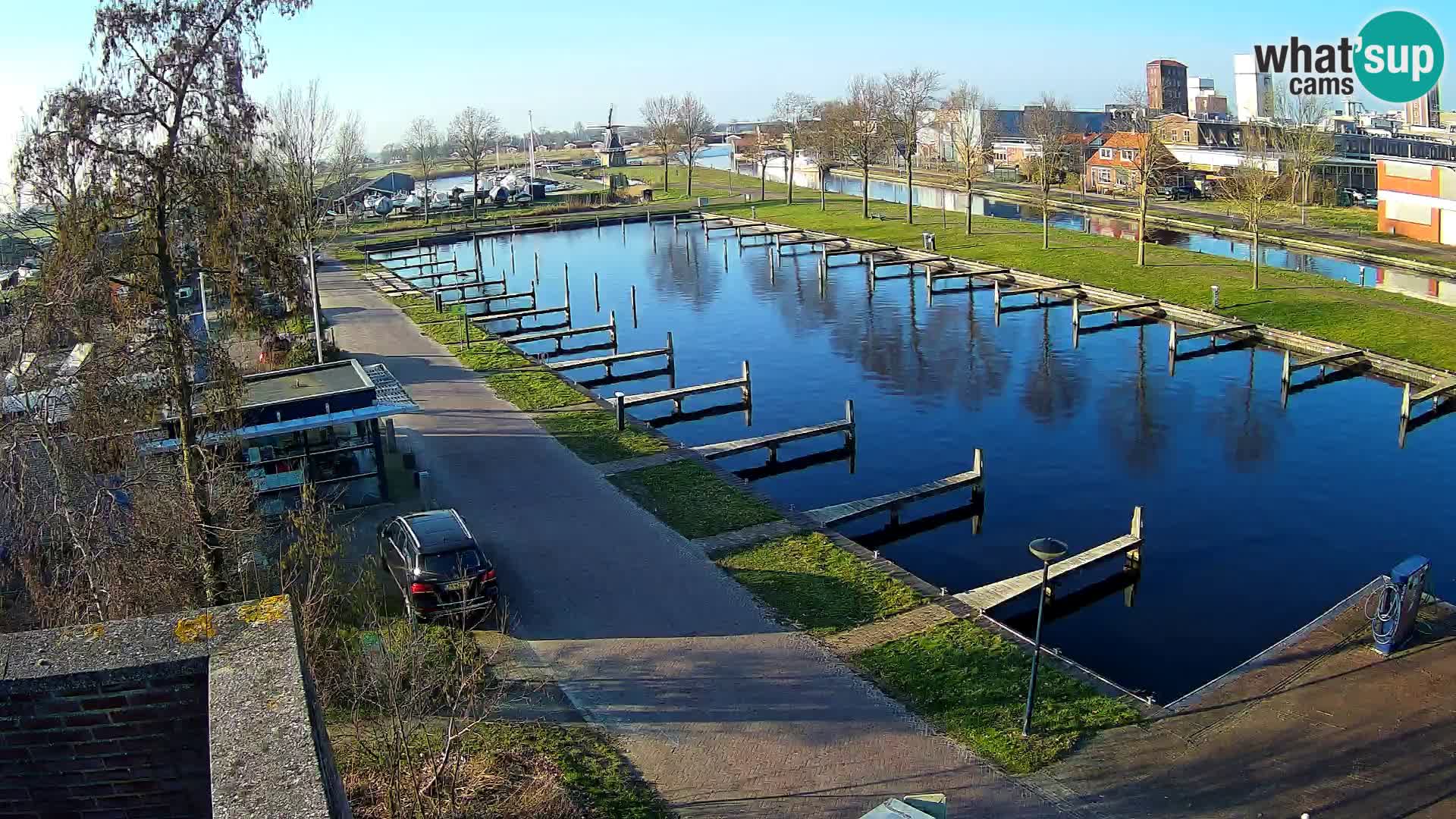 Le port de Joure webcam – vue du moulin à vent