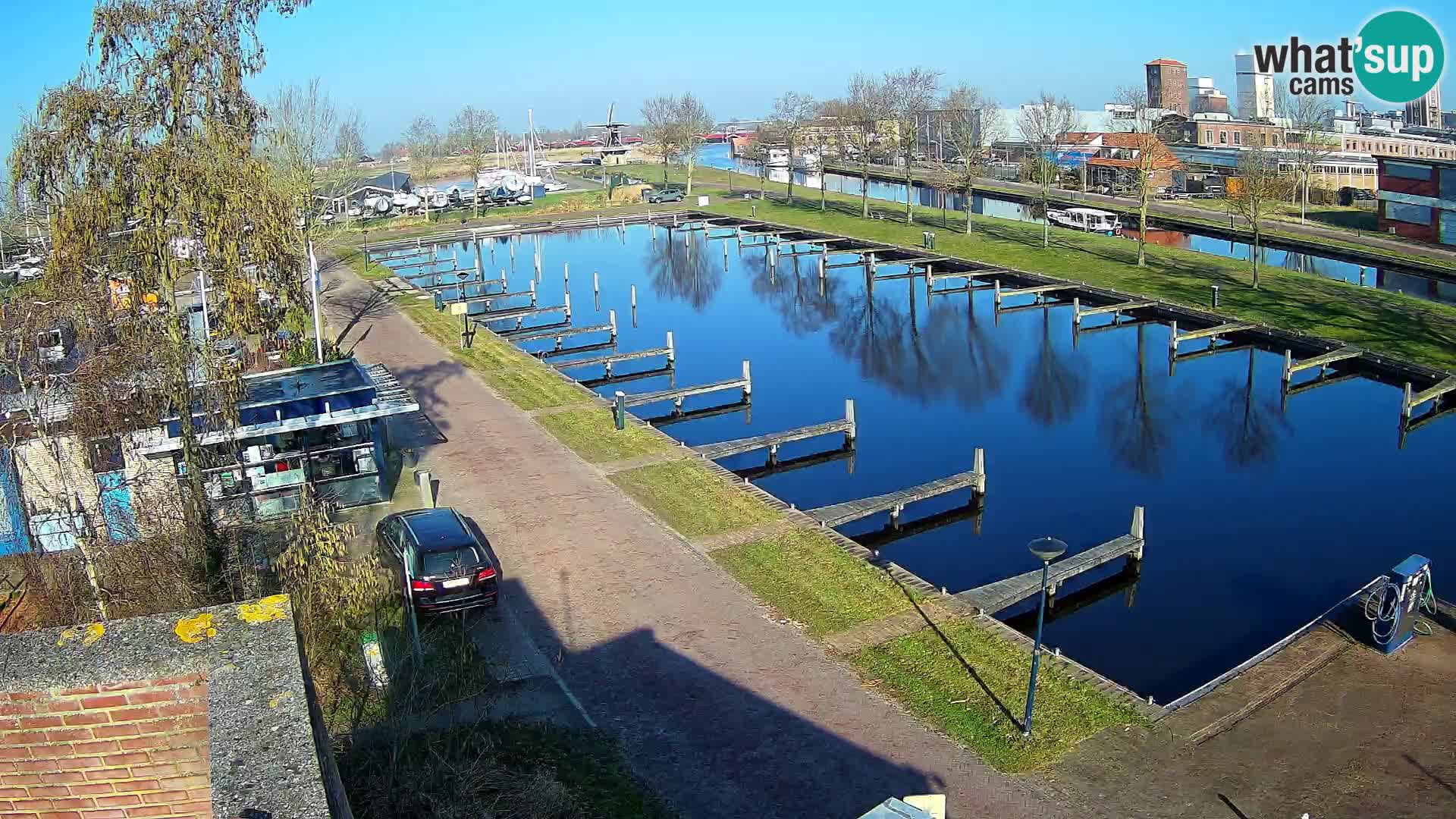 Le port de Joure webcam – vue du moulin à vent