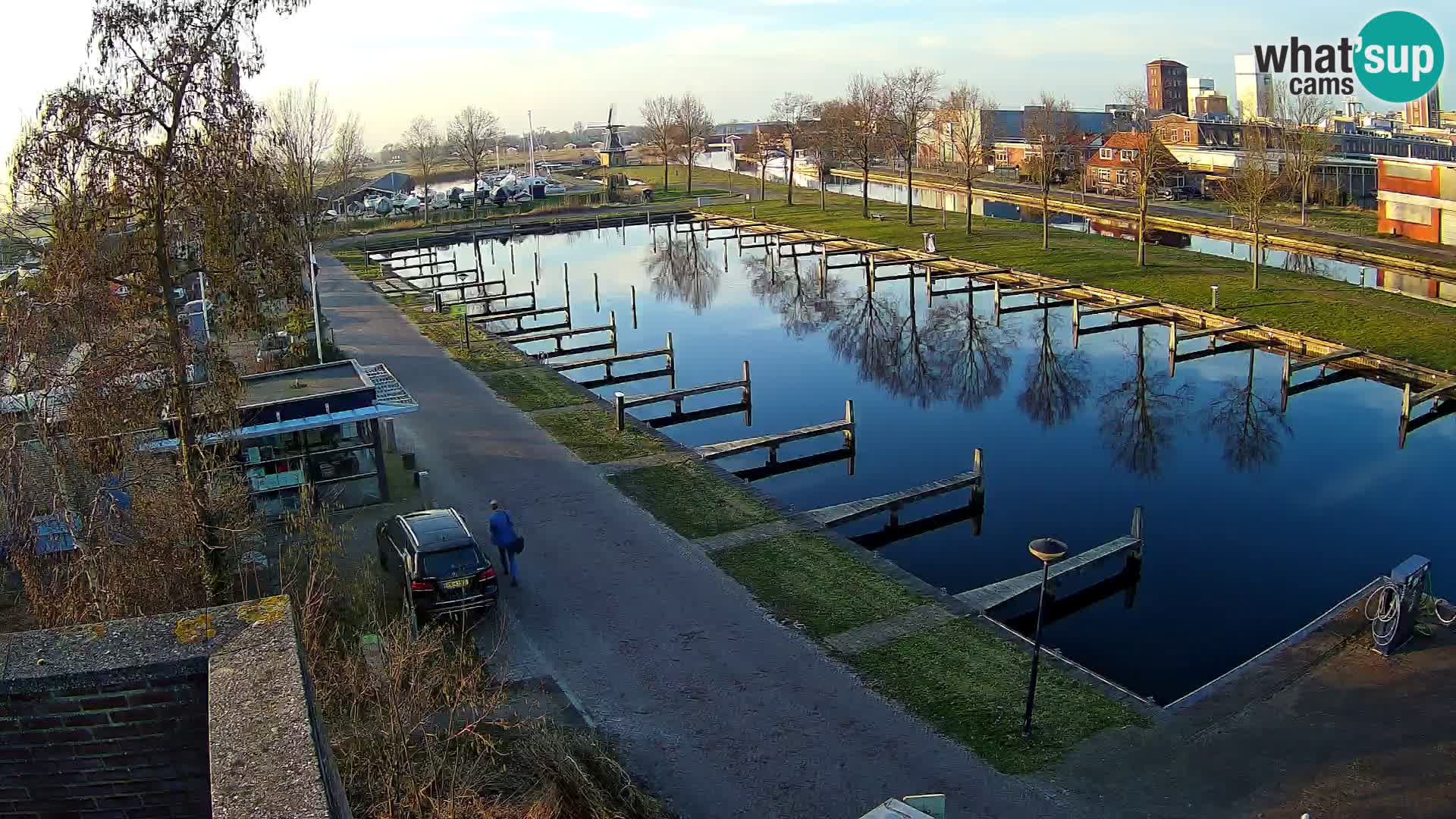 Le port de Joure webcam – vue du moulin à vent