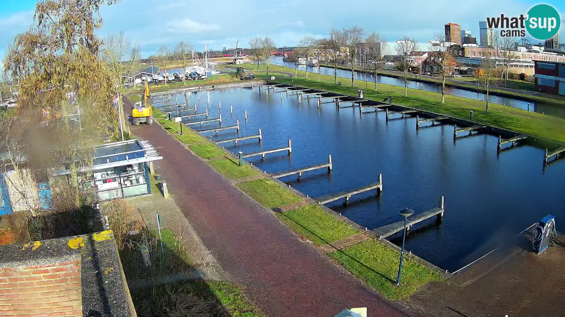 Le port de Joure webcam – vue du moulin à vent