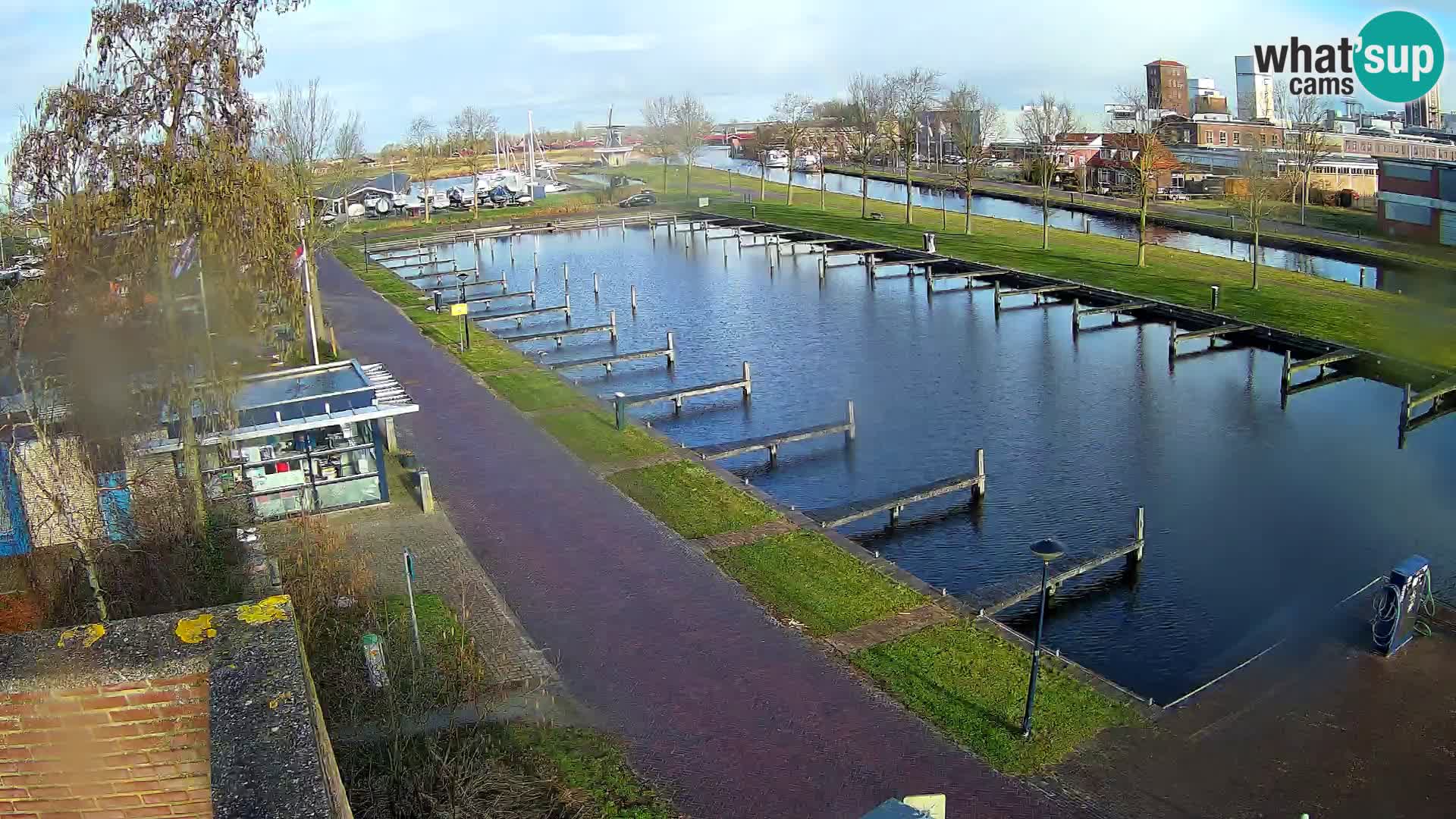 LIVE Joure Hafen webcam Windmühle