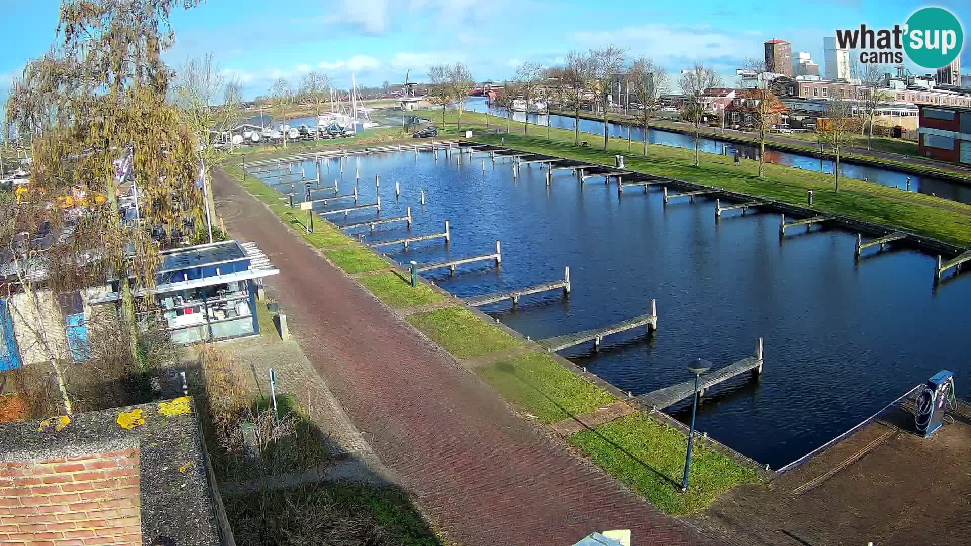 Le port de Joure webcam – vue du moulin à vent