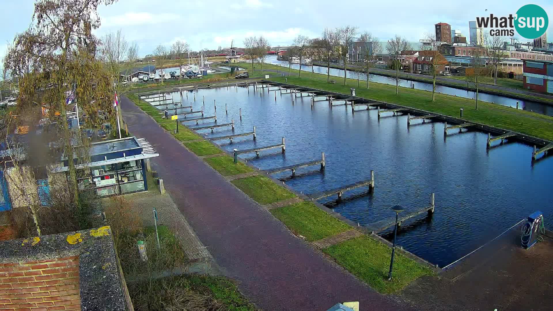 Le port de Joure webcam – vue du moulin à vent