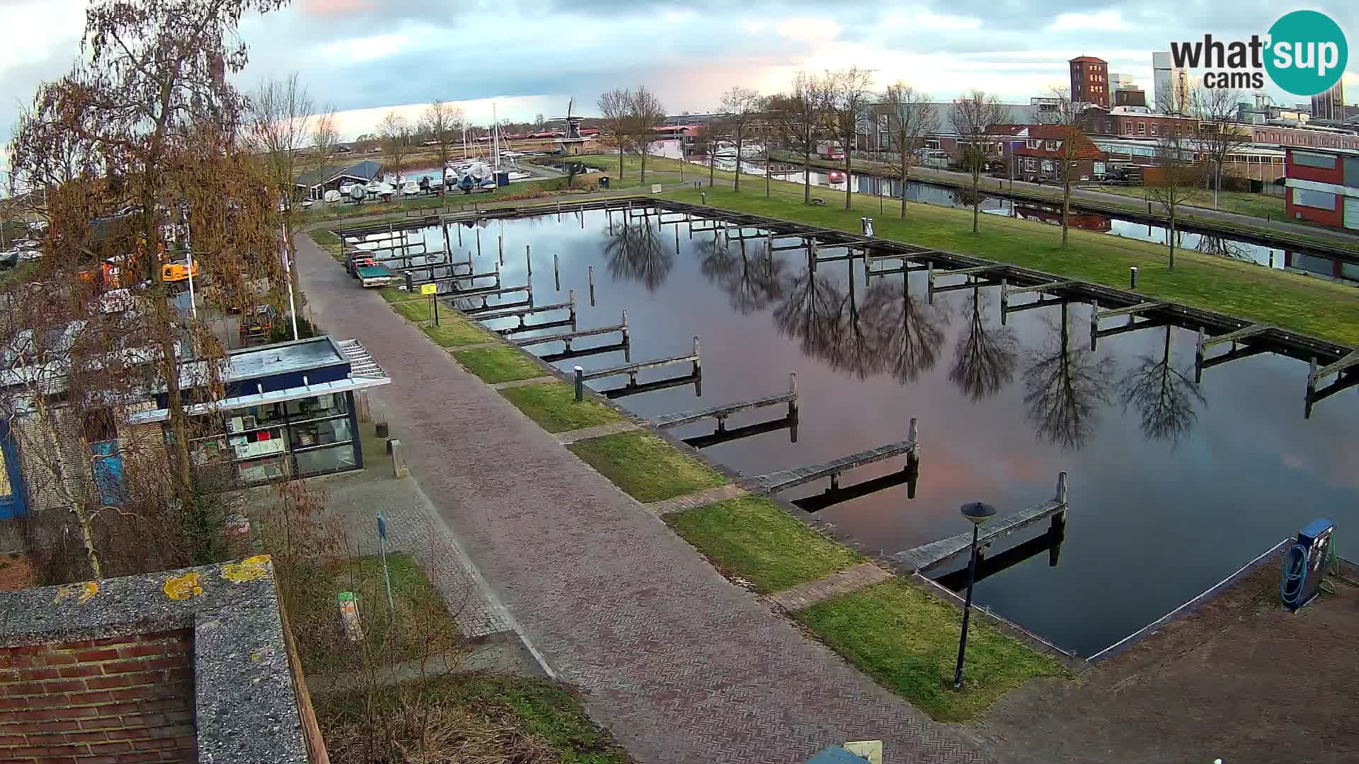 Le port de Joure webcam – vue du moulin à vent