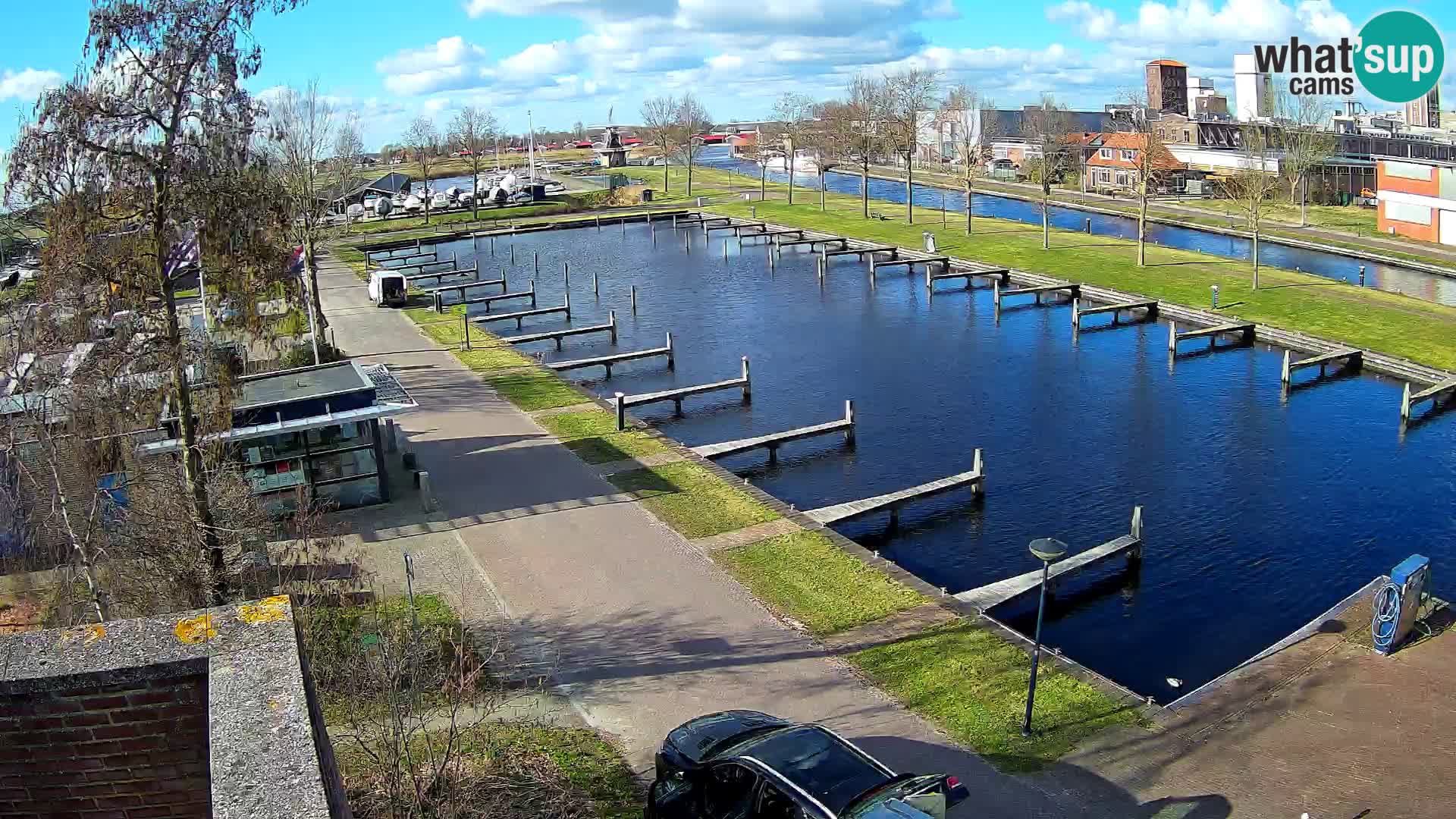 Le port de Joure webcam – vue du moulin à vent