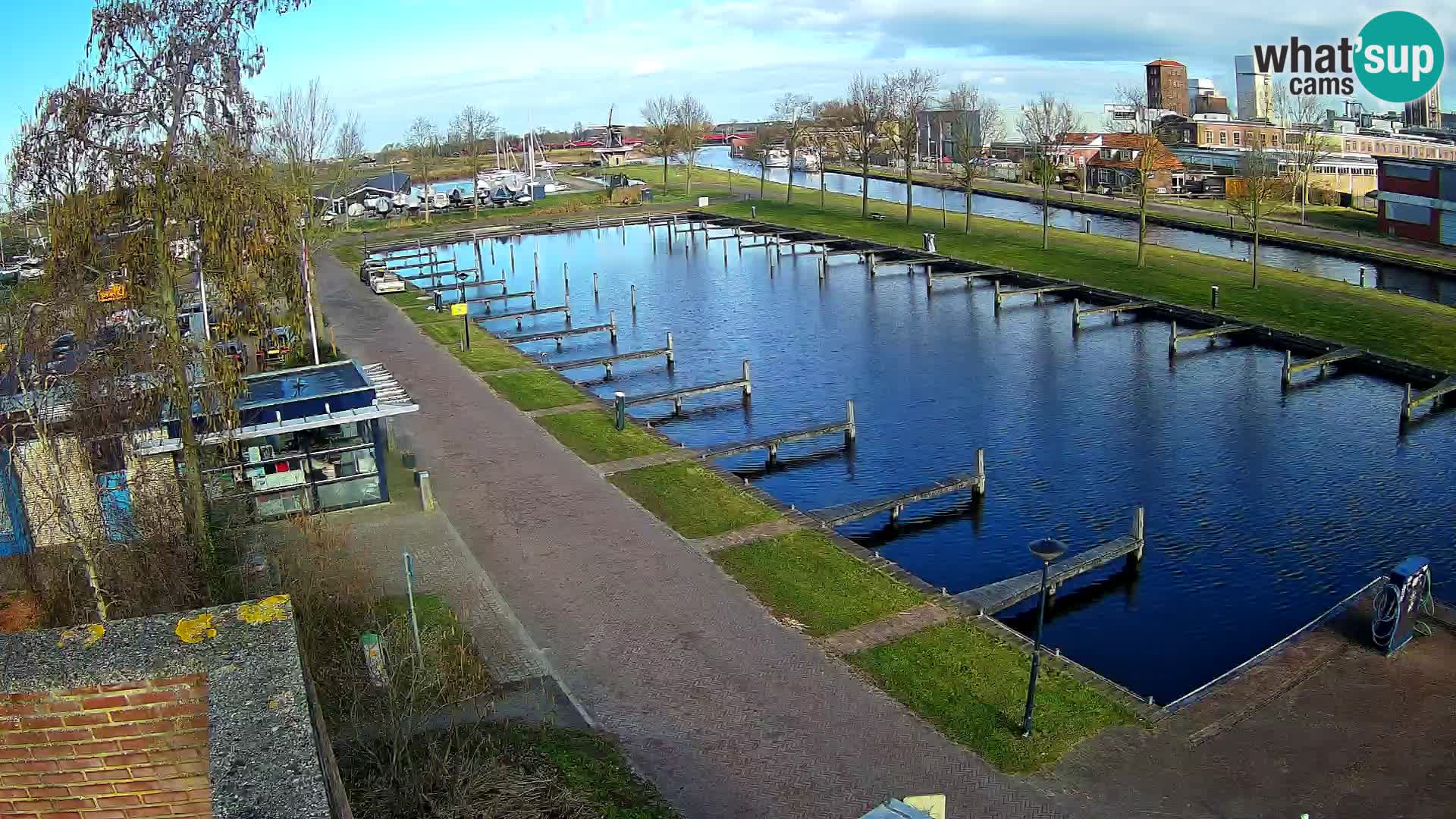 Le port de Joure webcam – vue du moulin à vent