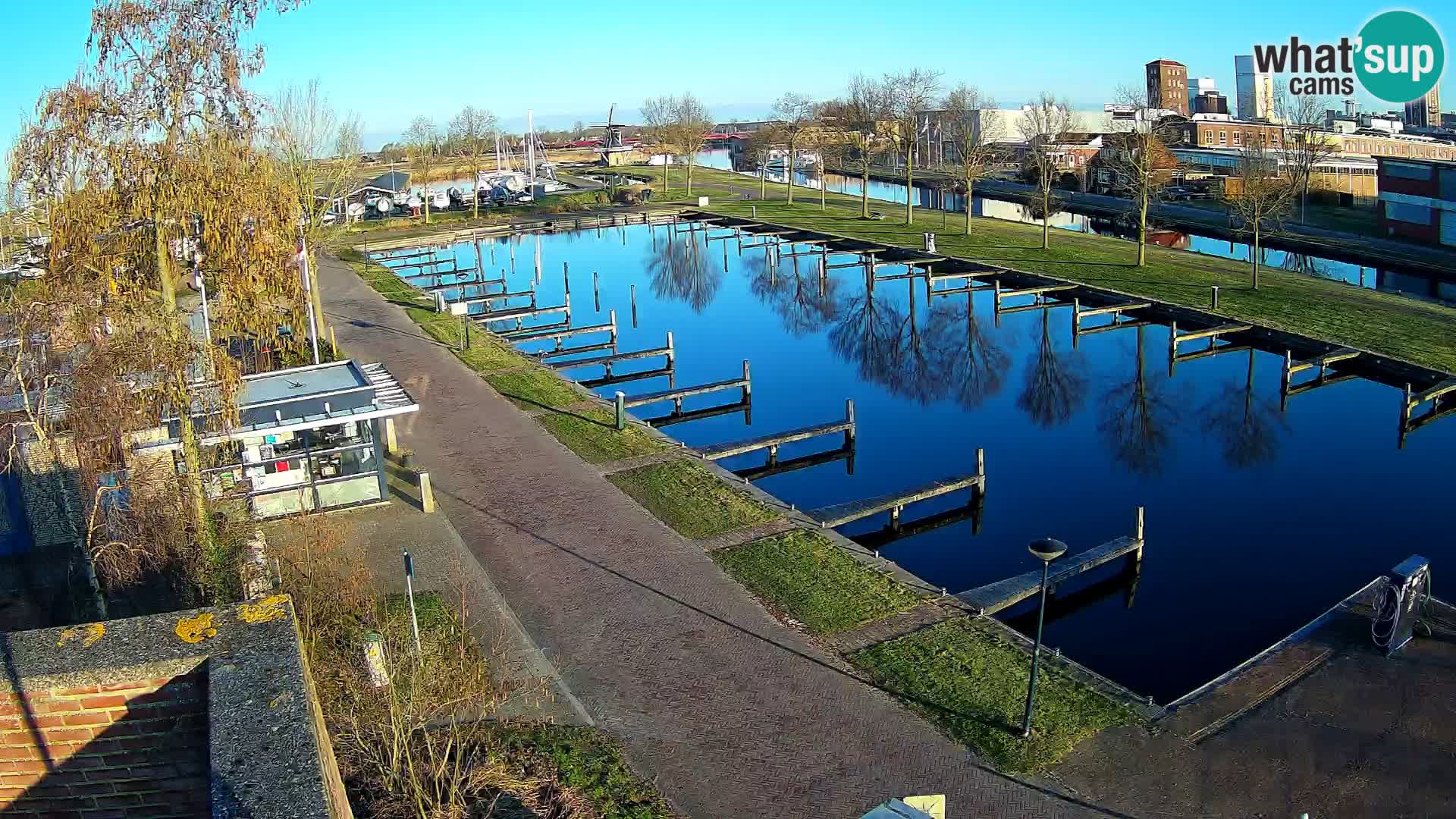 Le port de Joure webcam – vue du moulin à vent