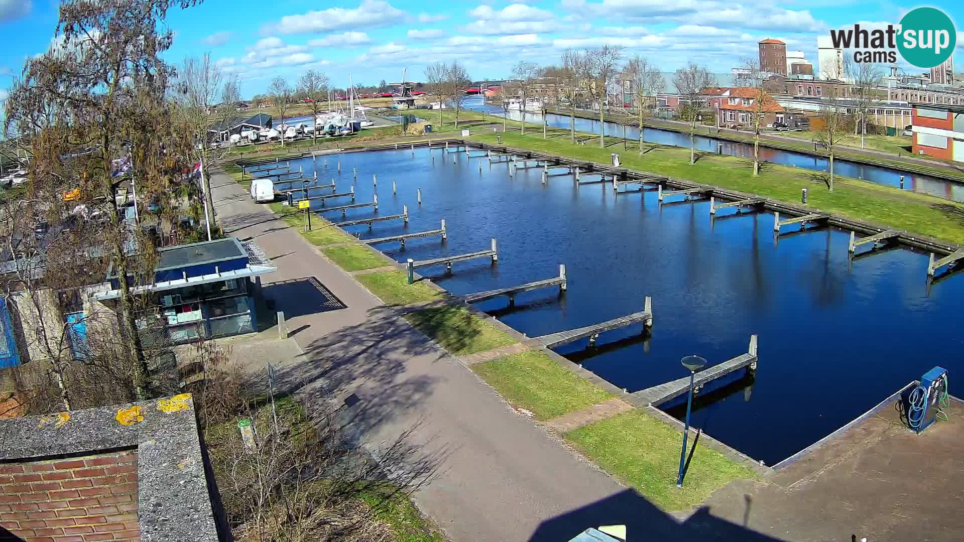 Le port de Joure webcam – vue du moulin à vent