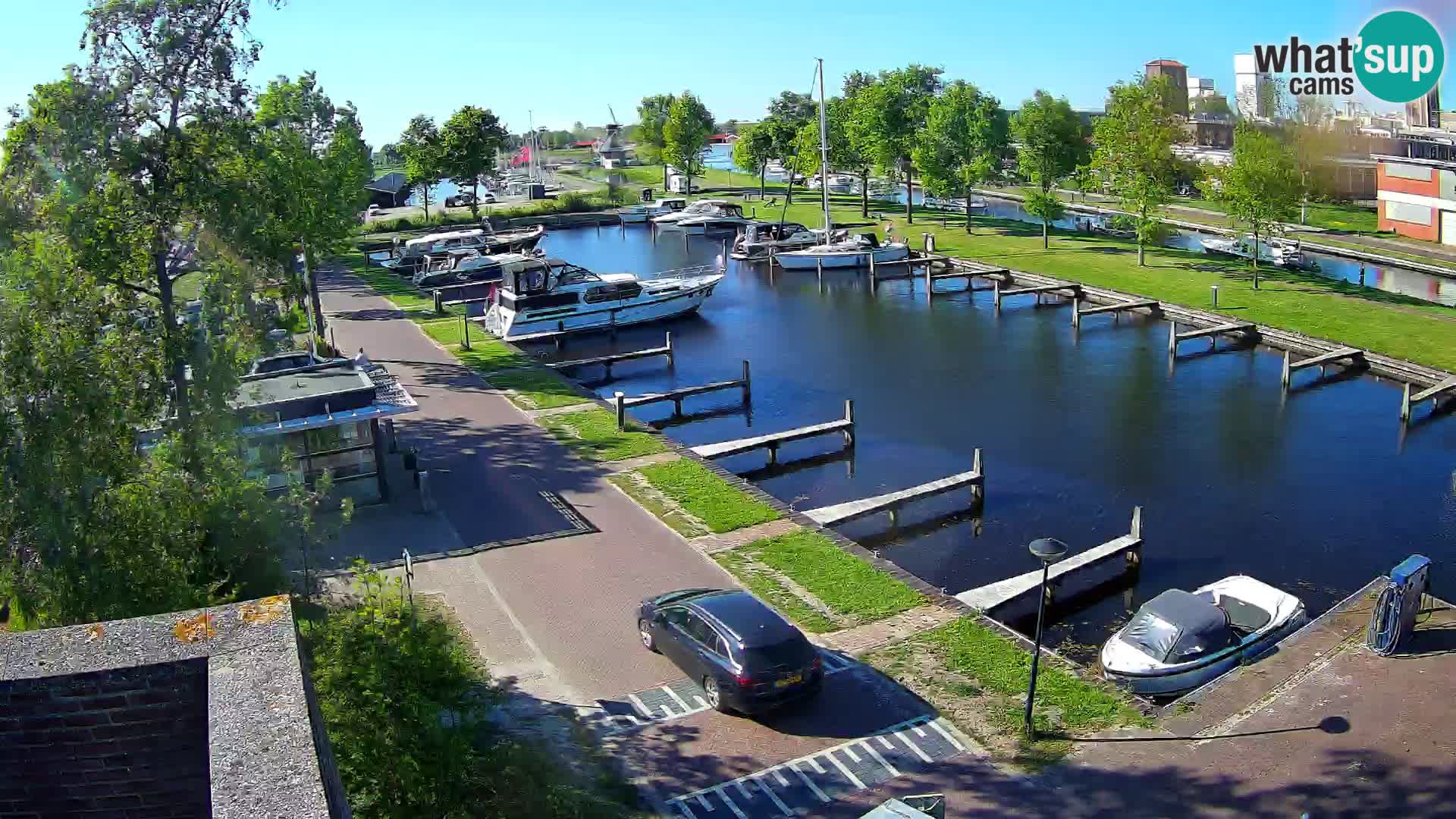 Le port de Joure webcam – vue du moulin à vent