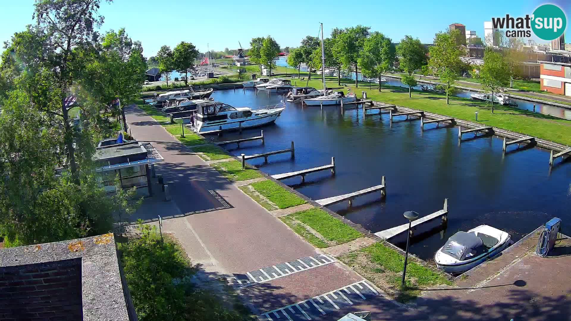 LIVE Joure Hafen webcam Windmühle