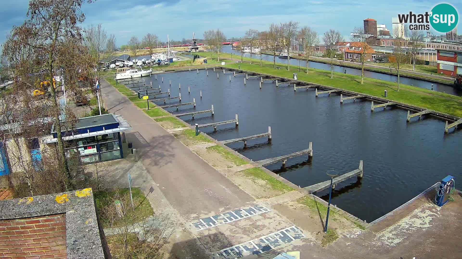 Le port de Joure webcam – vue du moulin à vent