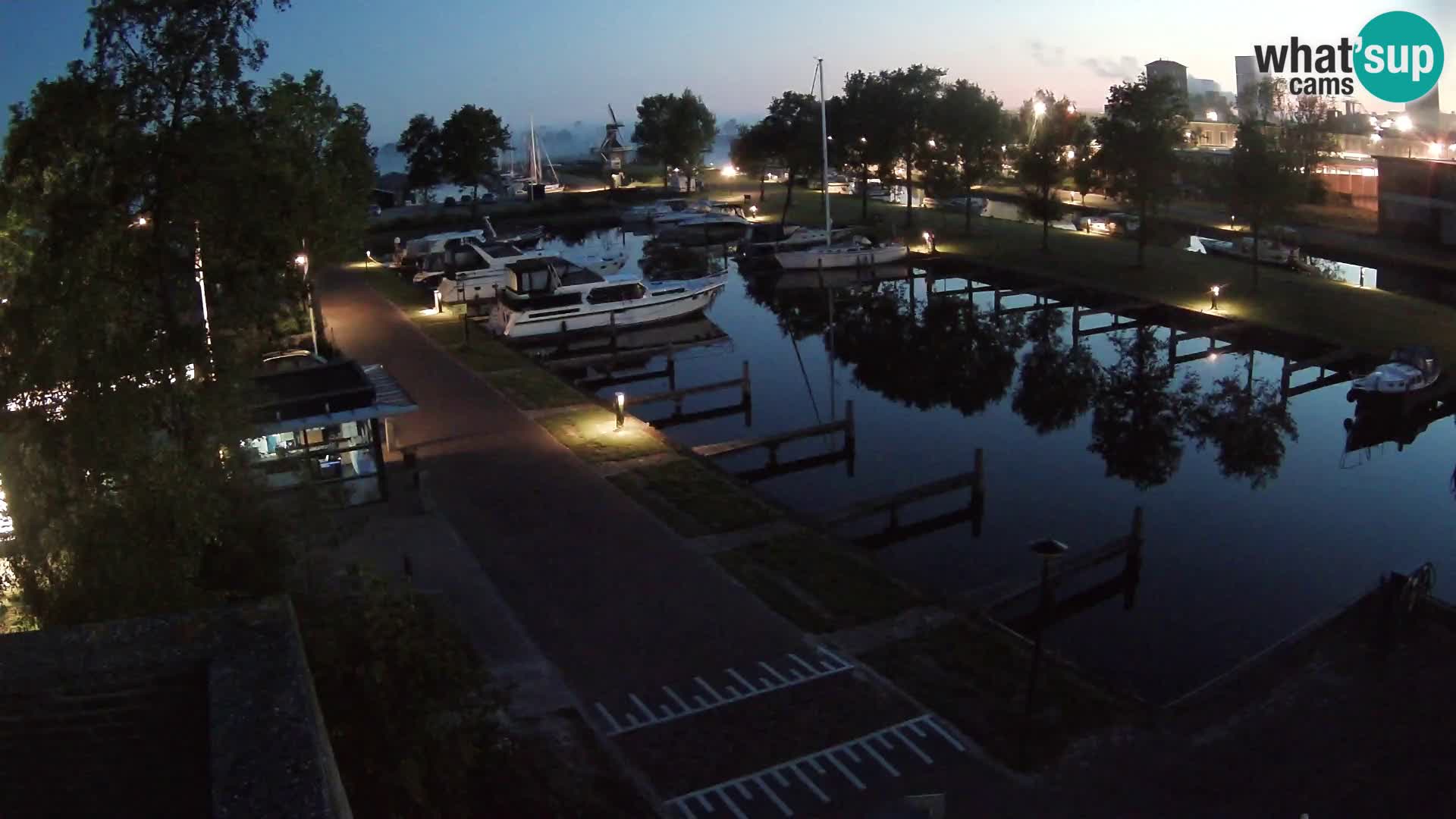 Le port de Joure webcam – vue du moulin à vent