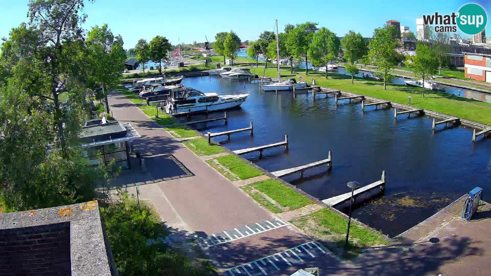 Le port de Joure webcam – vue du moulin à vent