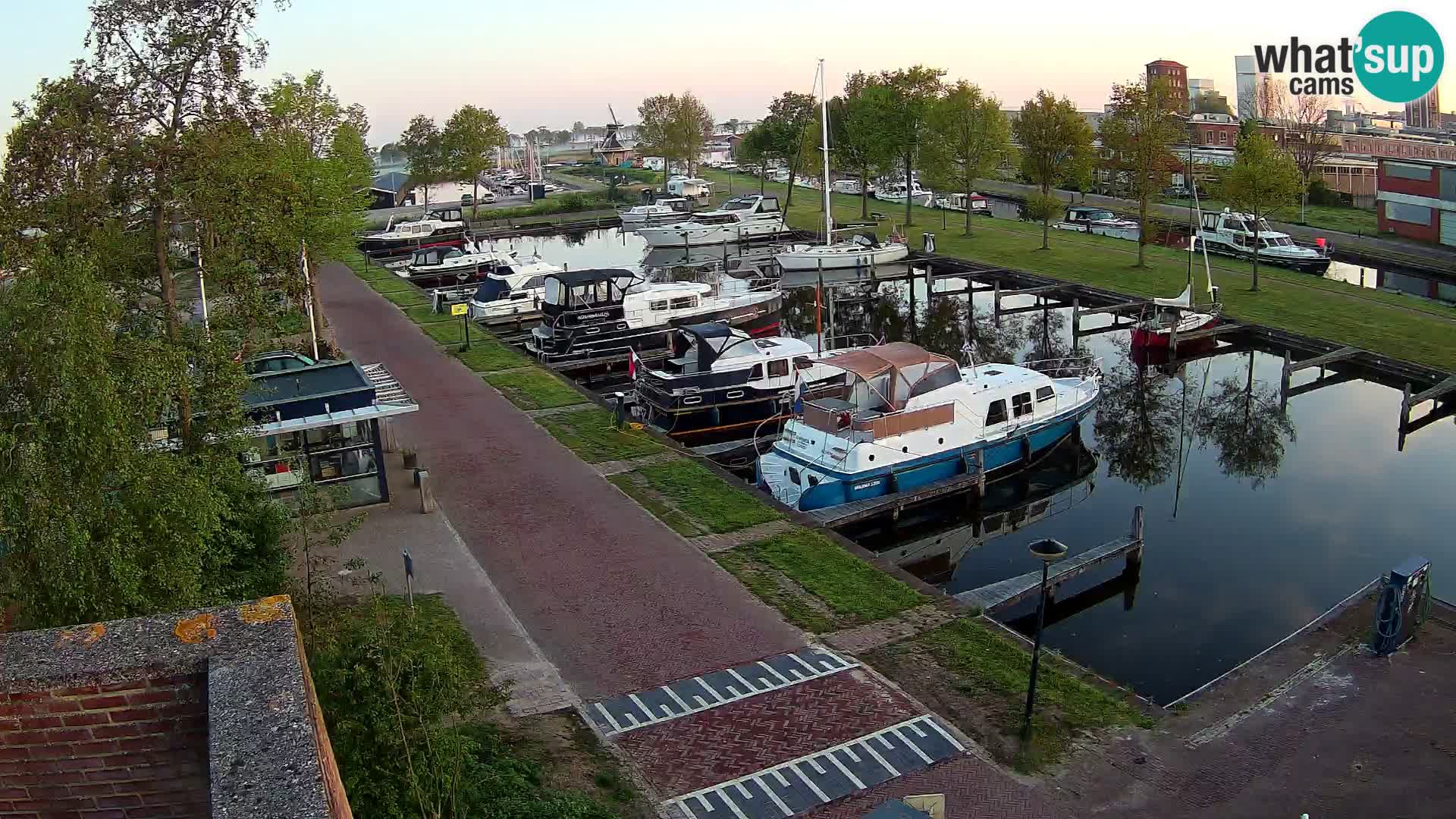 Le port de Joure webcam – vue du moulin à vent
