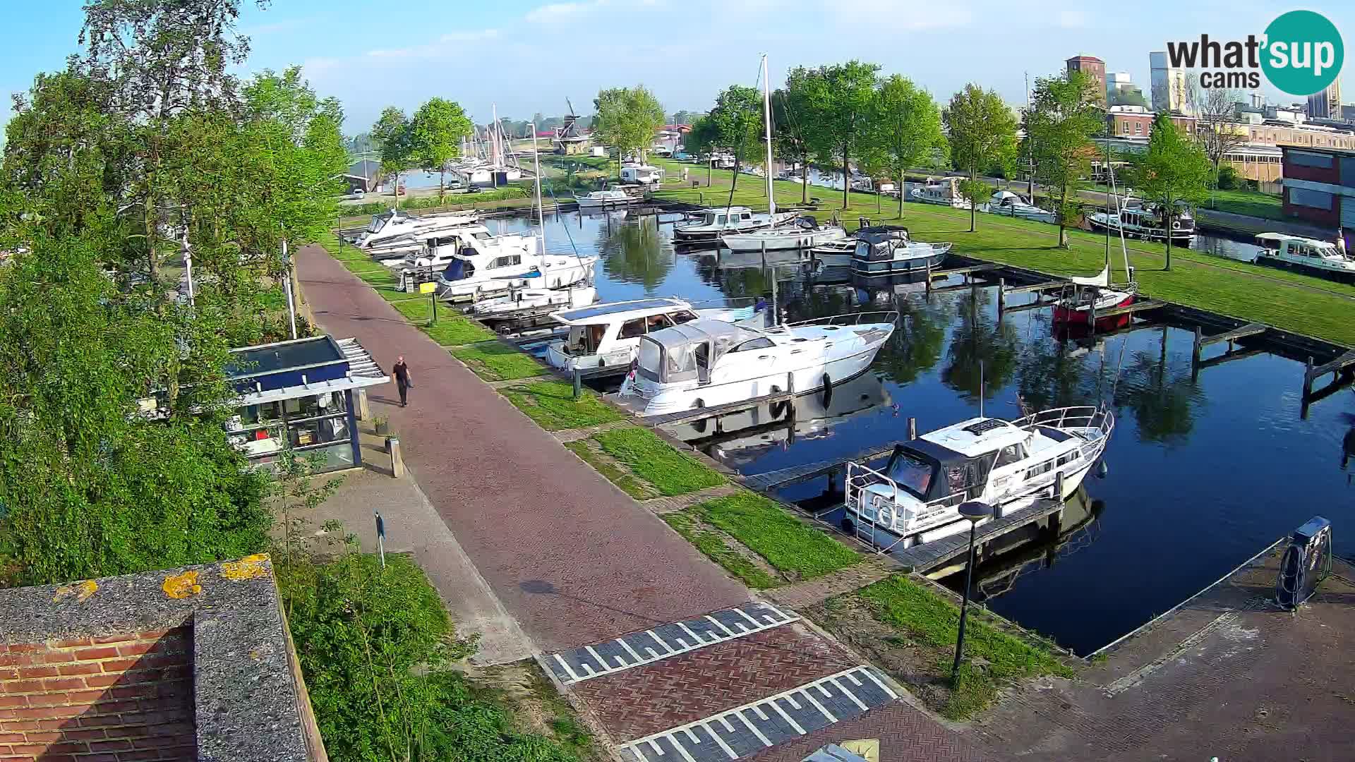 LIVE Joure Hafen webcam Windmühle