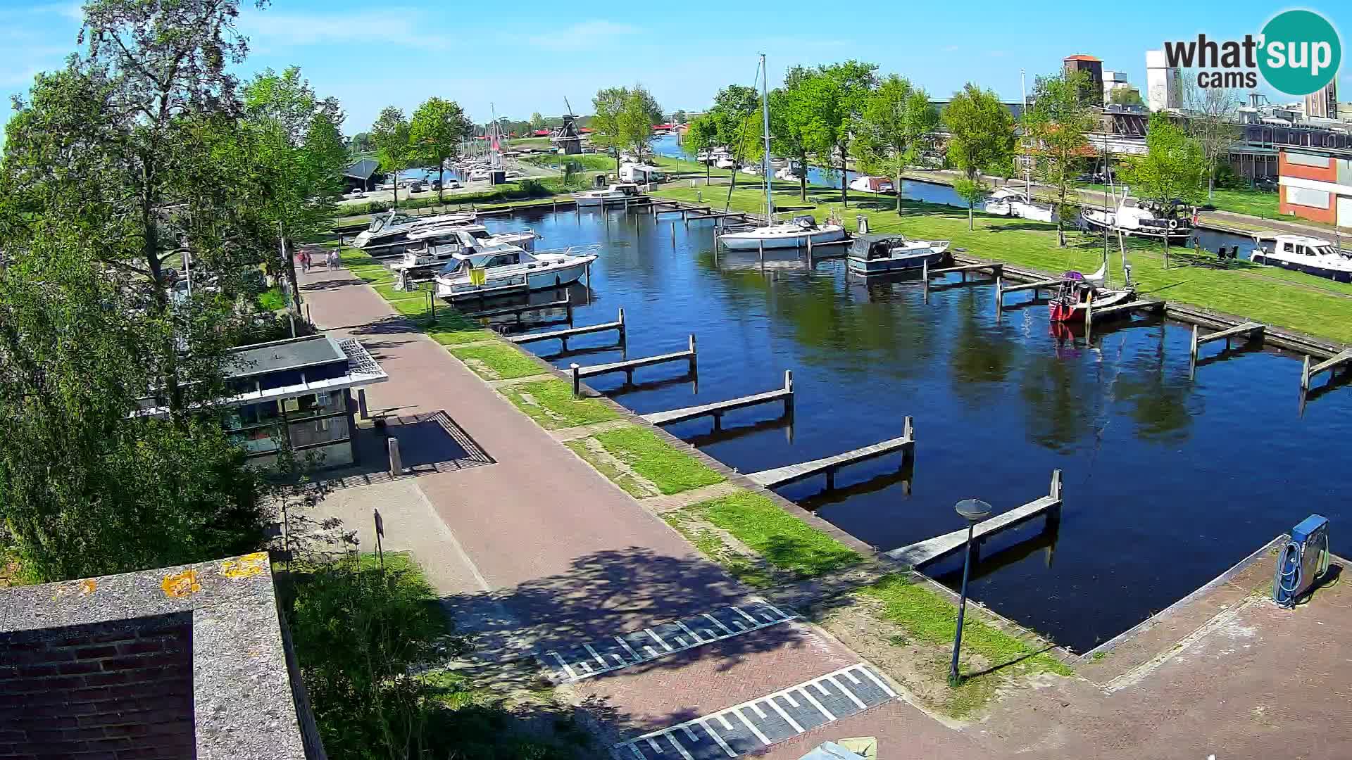 Le port de Joure webcam – vue du moulin à vent