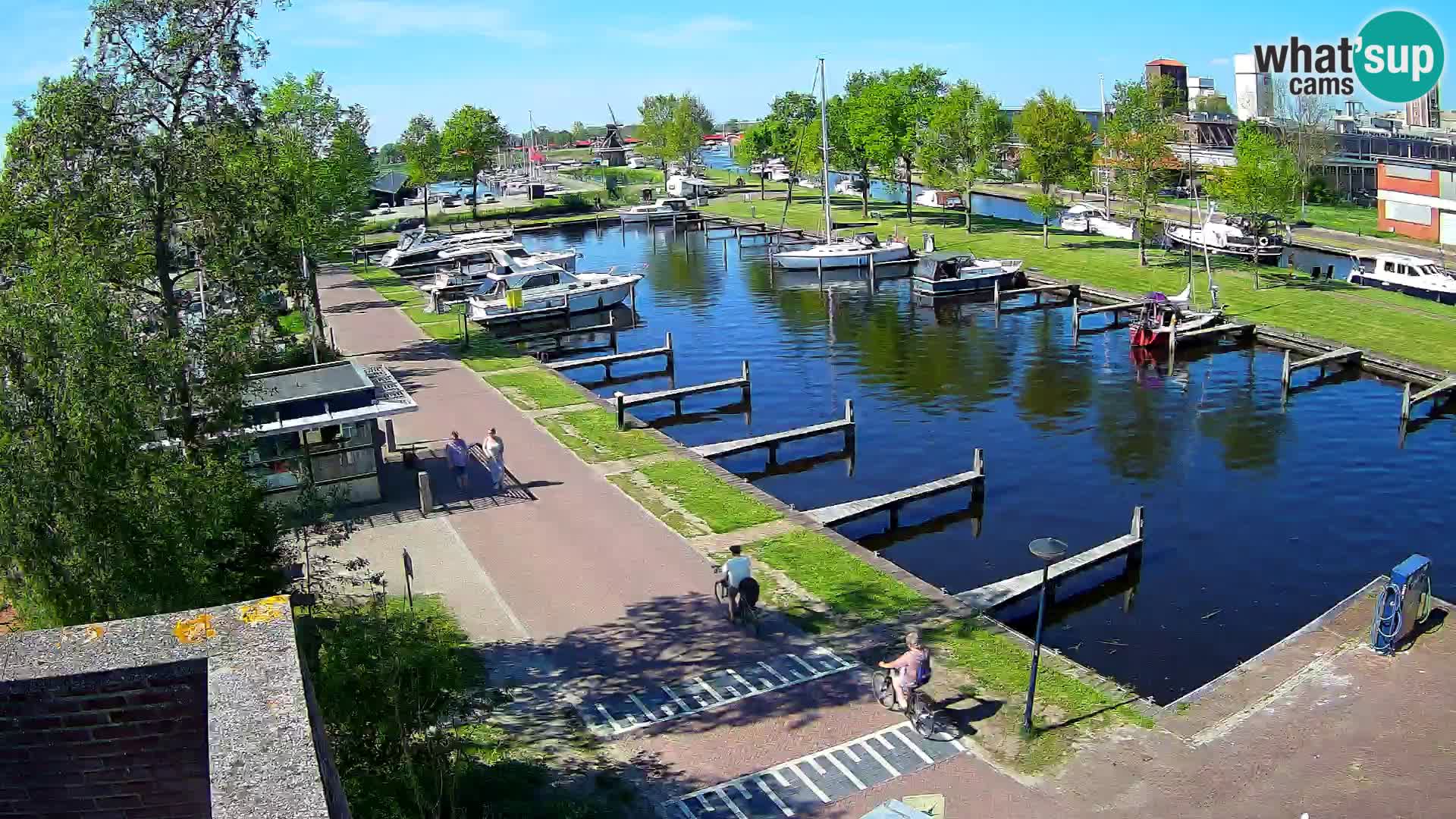 Le port de Joure webcam – vue du moulin à vent
