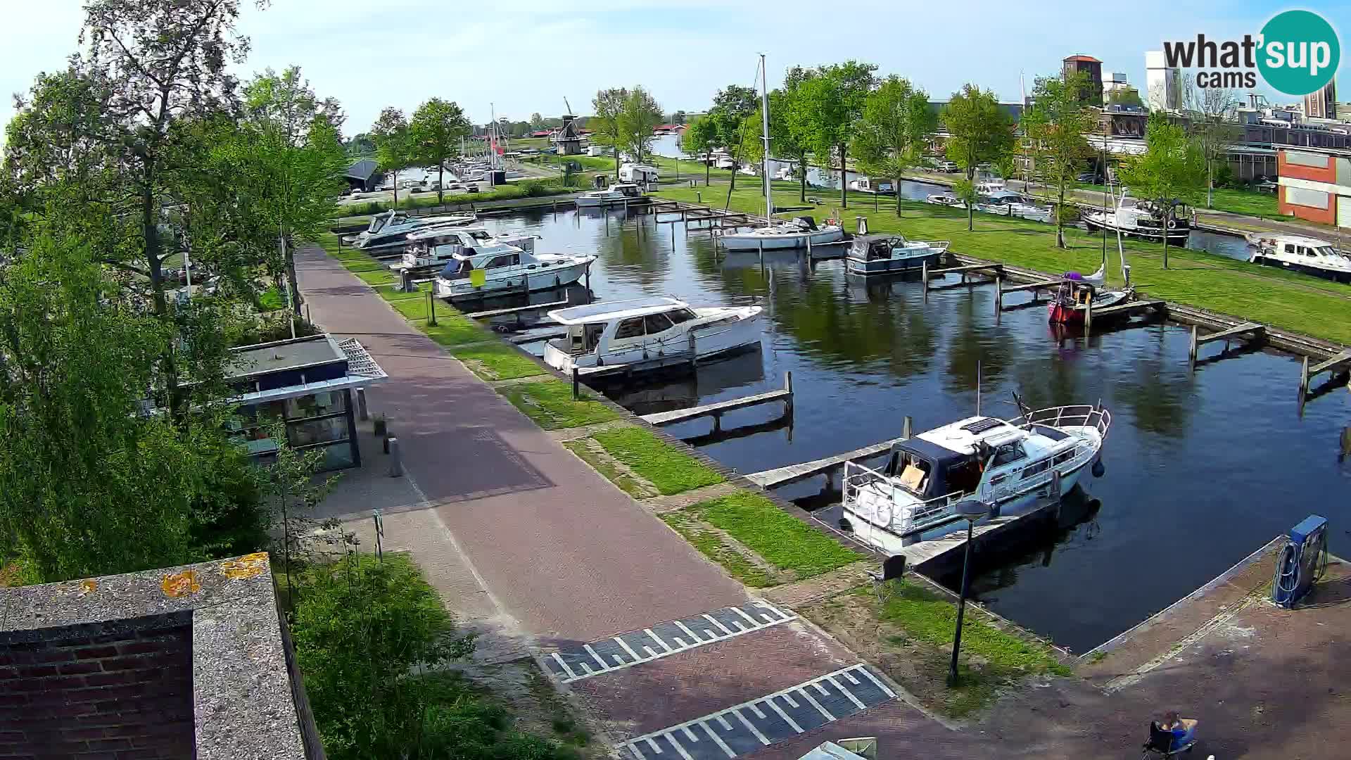 Le port de Joure webcam – vue du moulin à vent