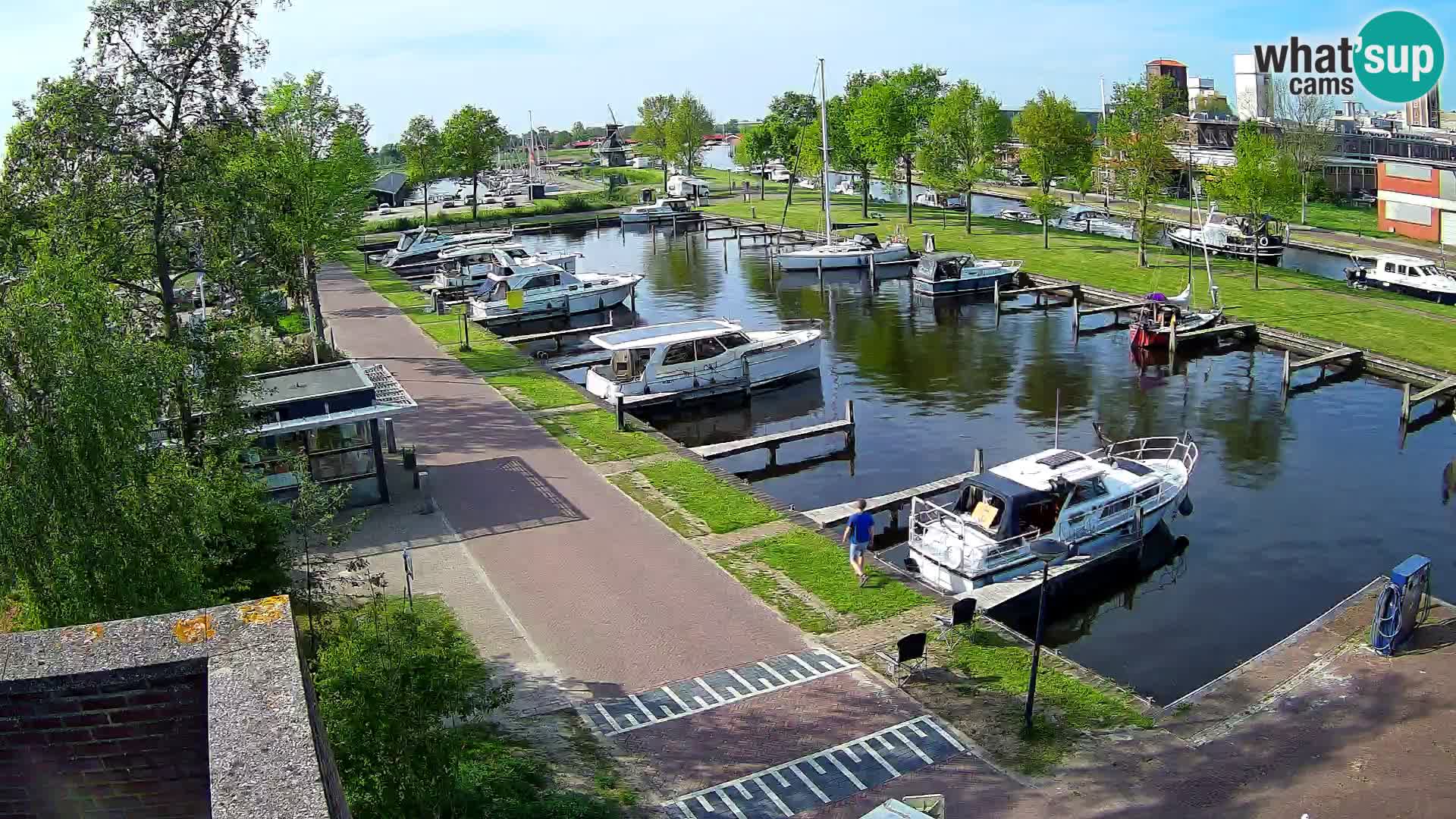Le port de Joure webcam – vue du moulin à vent