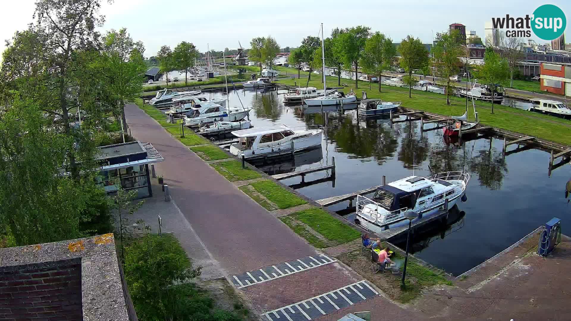 Le port de Joure webcam – vue du moulin à vent