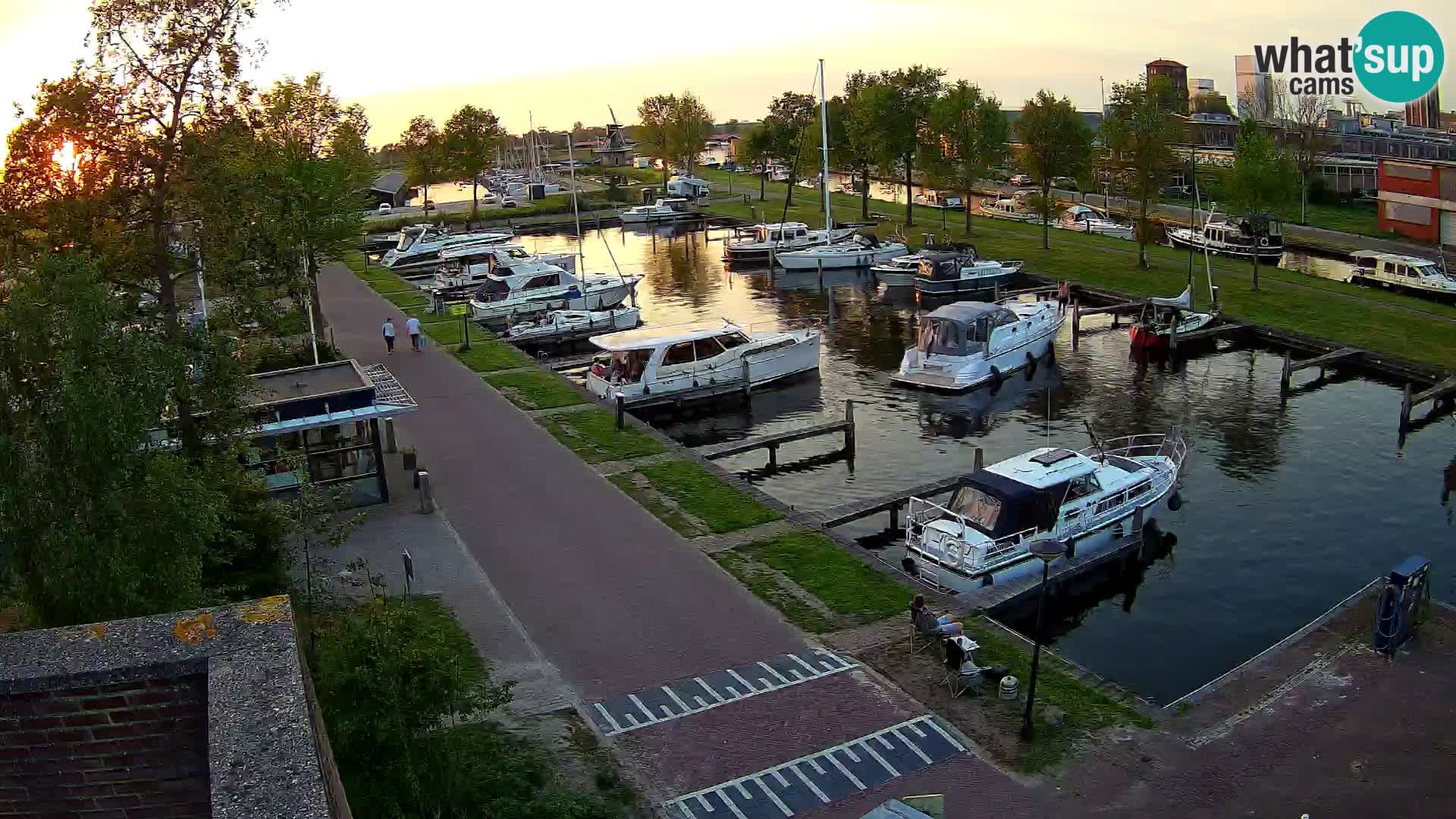 Le port de Joure webcam – vue du moulin à vent