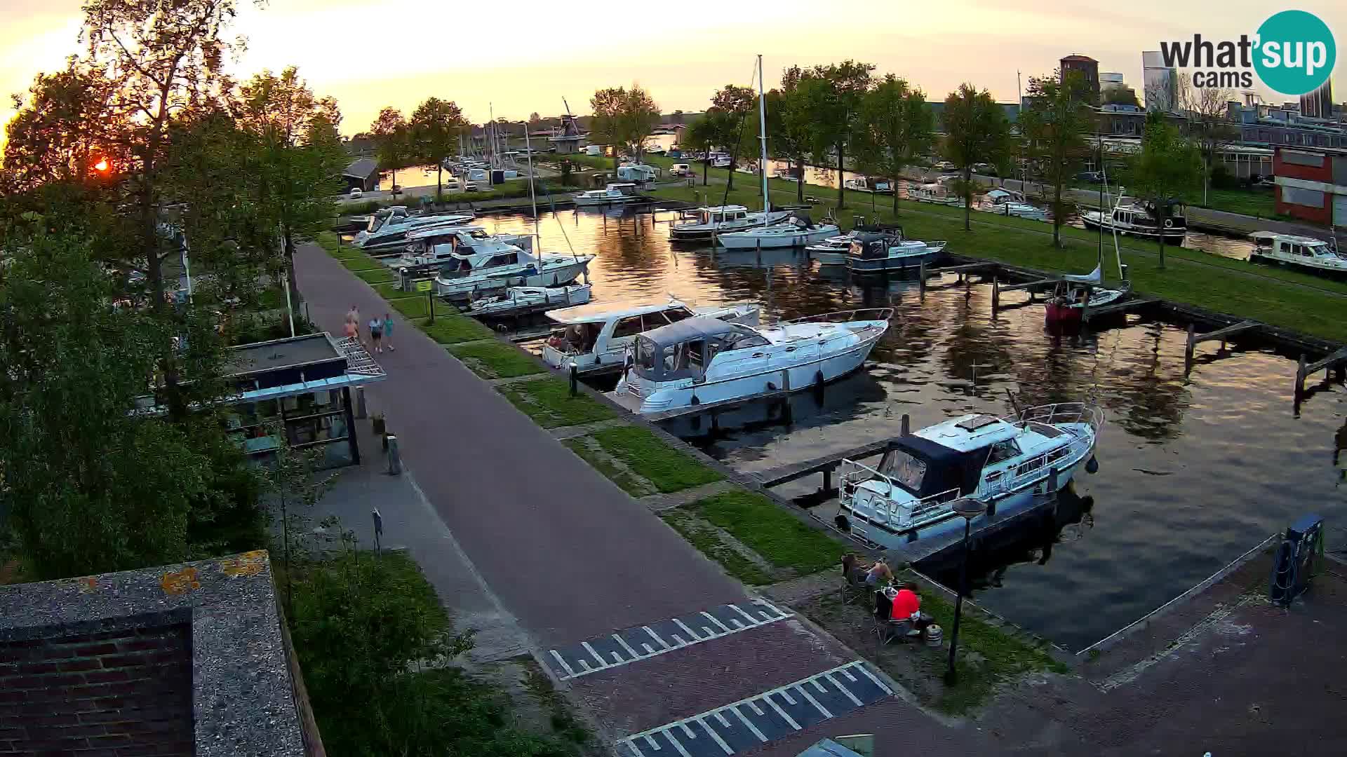 Le port de Joure webcam – vue du moulin à vent