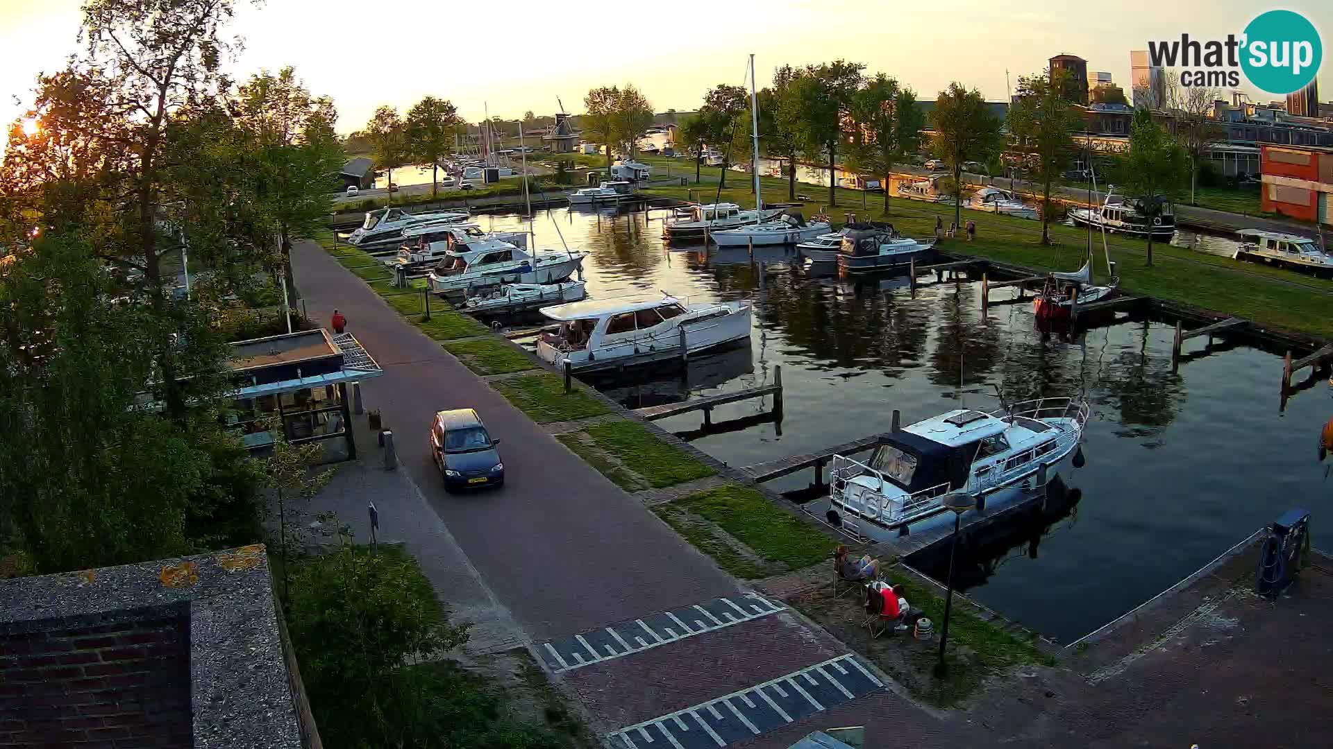 Le port de Joure webcam – vue du moulin à vent