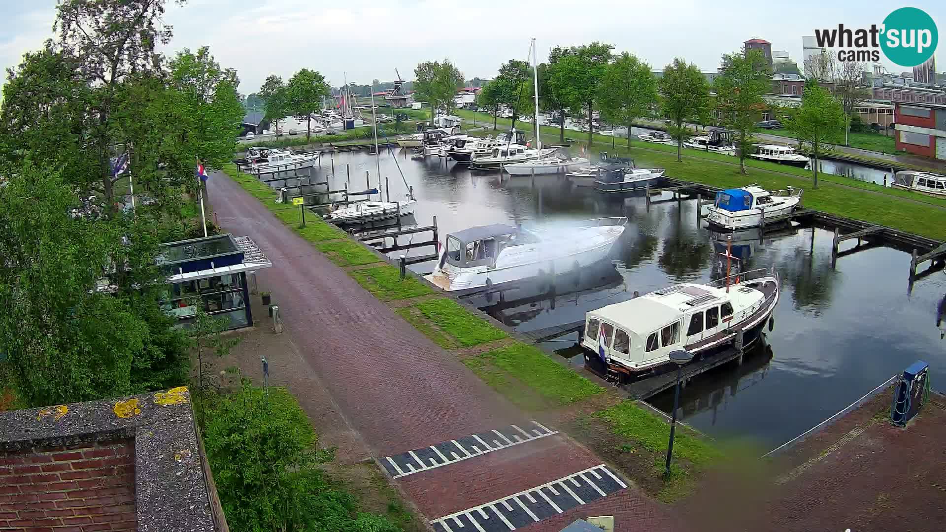 Le port de Joure webcam – vue du moulin à vent