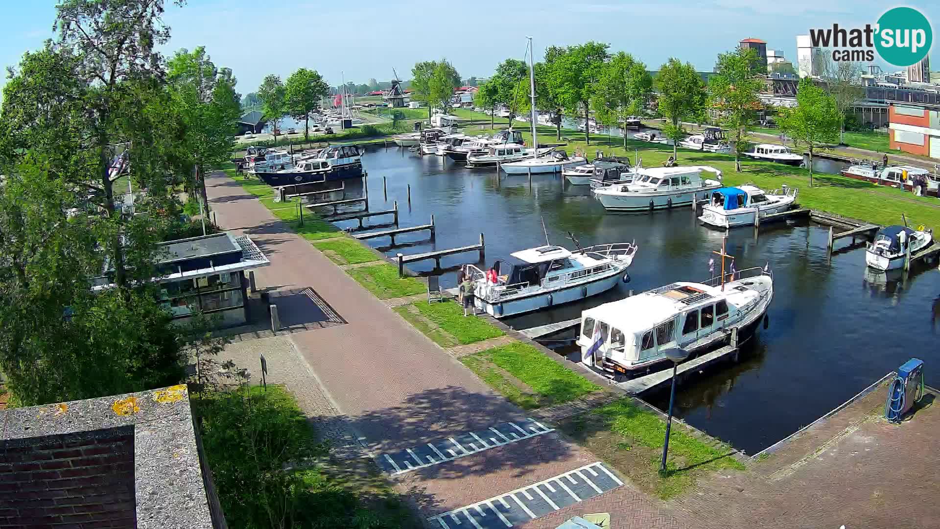 LIVE Joure Hafen webcam Windmühle