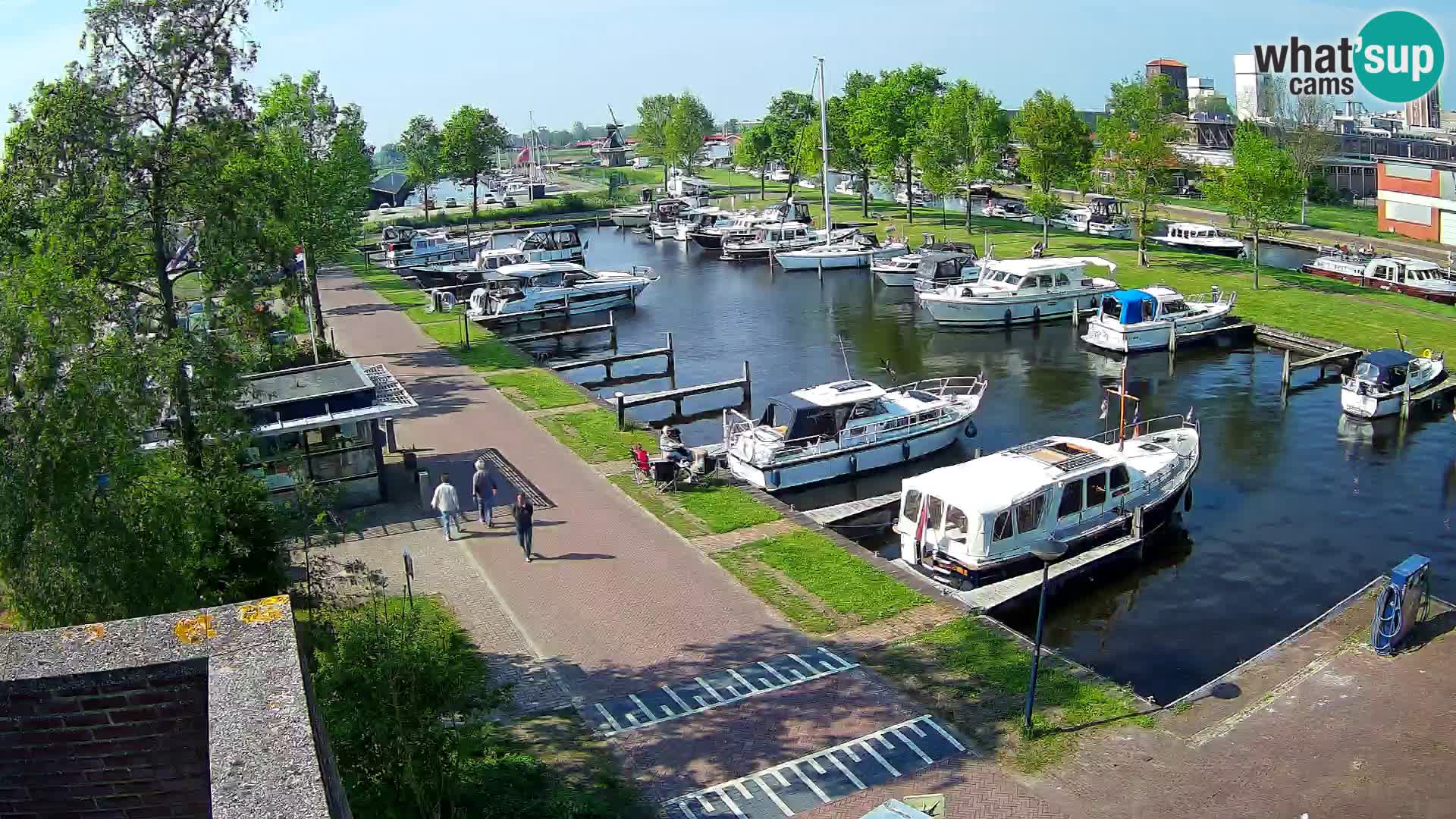 Le port de Joure webcam – vue du moulin à vent