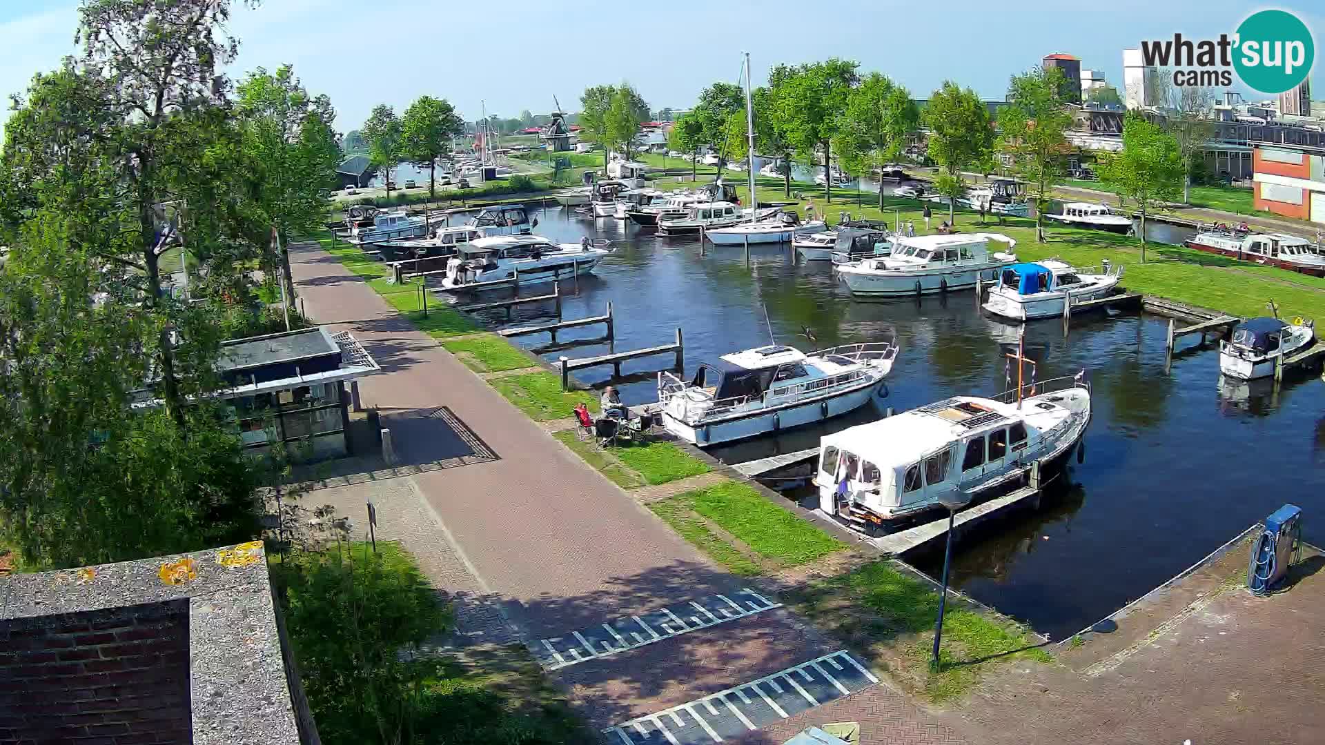 Le port de Joure webcam – vue du moulin à vent