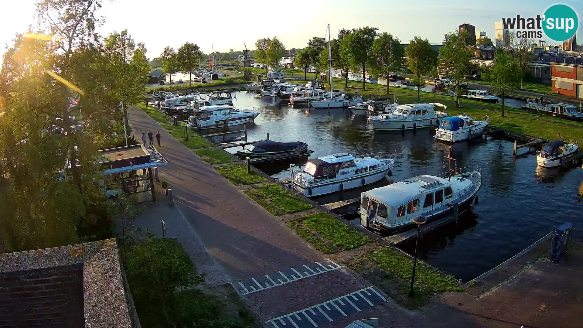 LIVE Joure Hafen webcam Windmühle