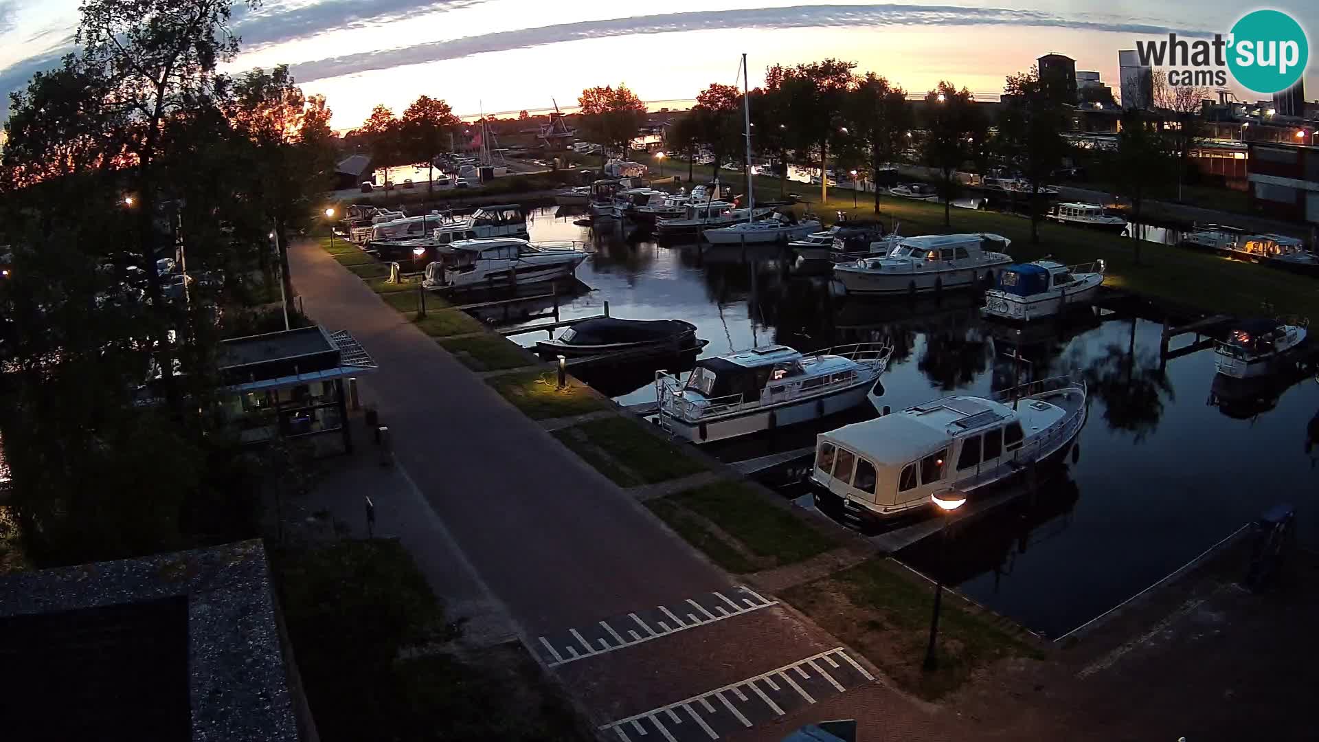Le port de Joure webcam – vue du moulin à vent