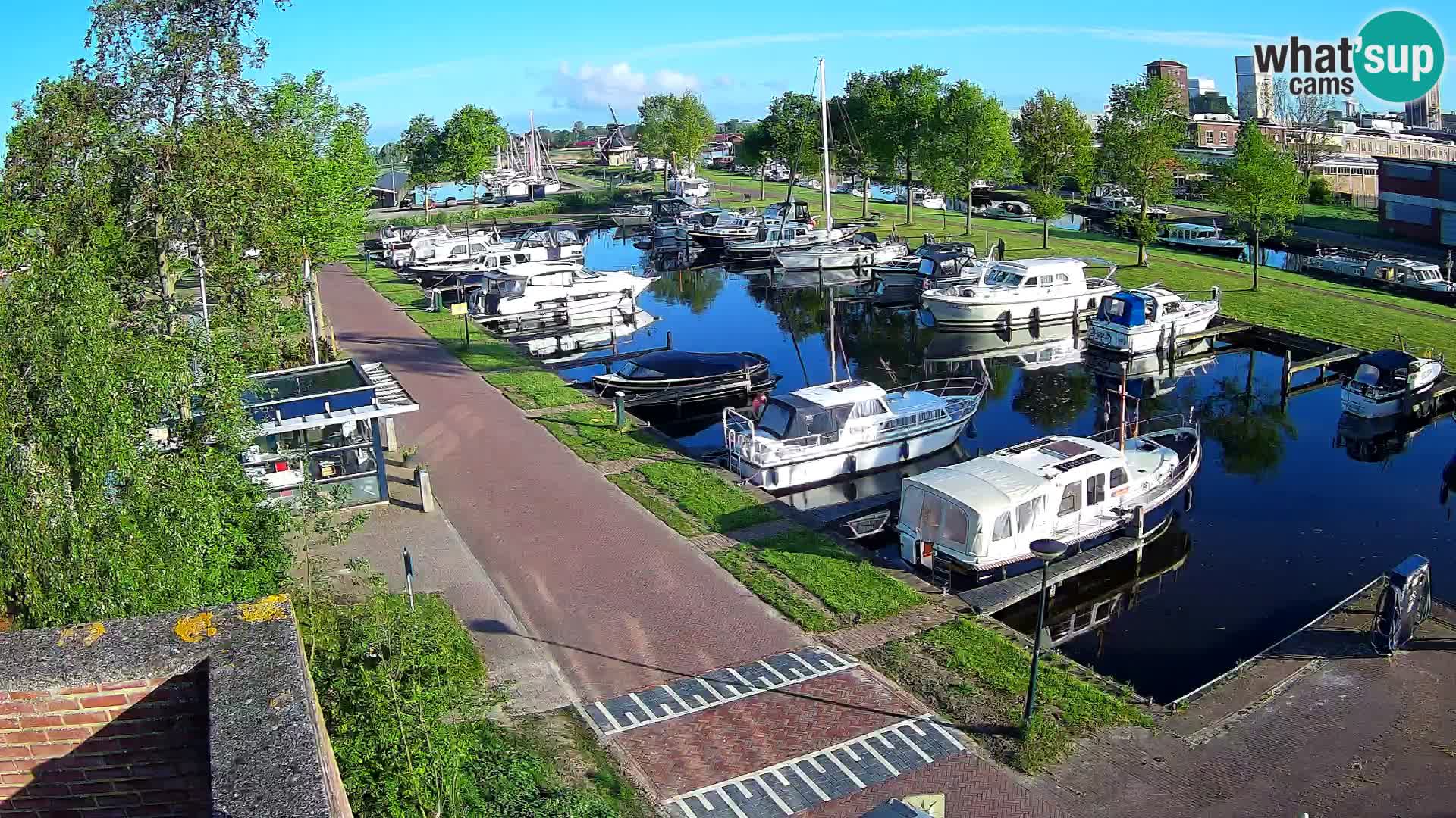 Le port de Joure webcam – vue du moulin à vent