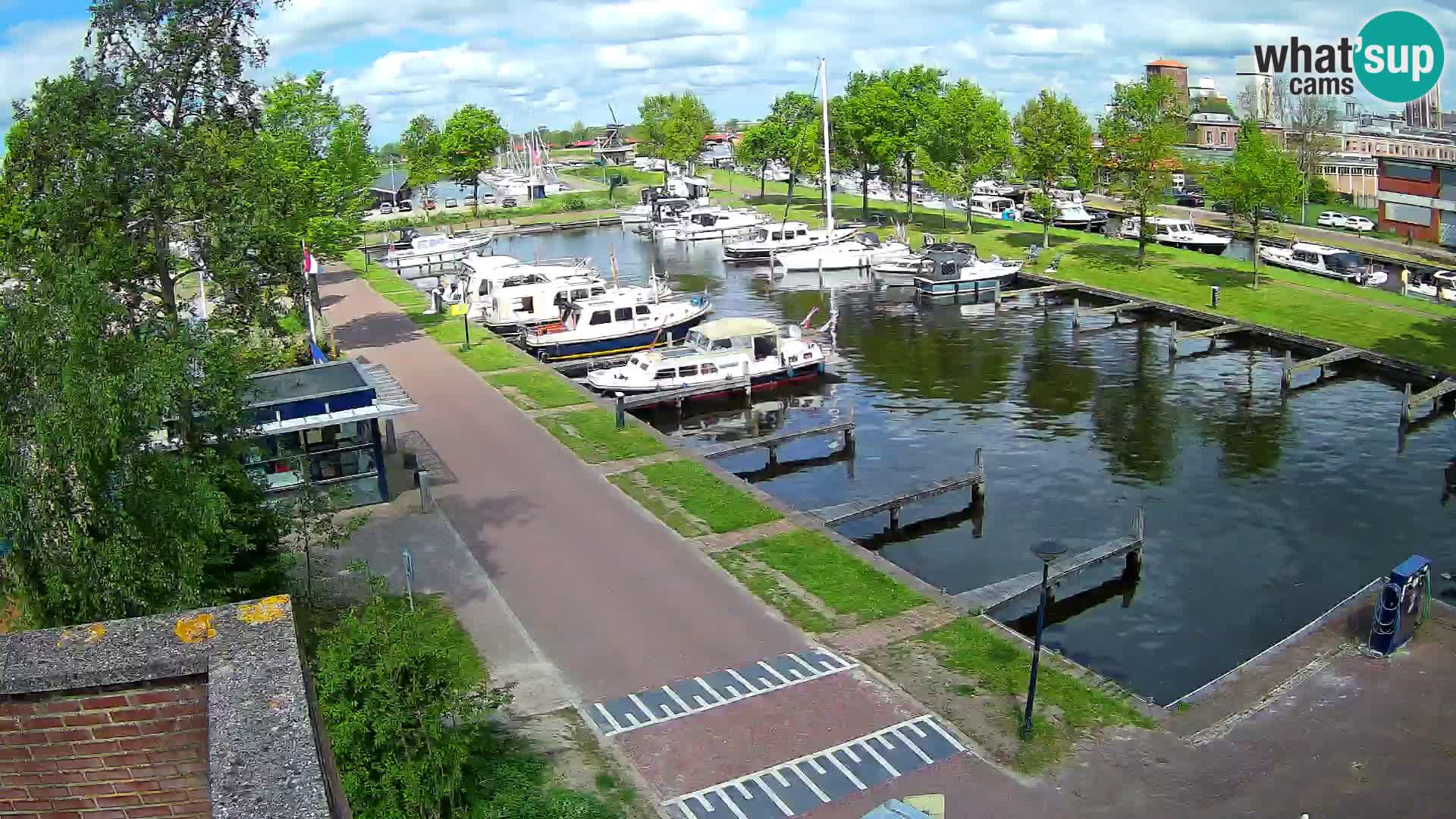 LIVE Joure Hafen webcam Windmühle