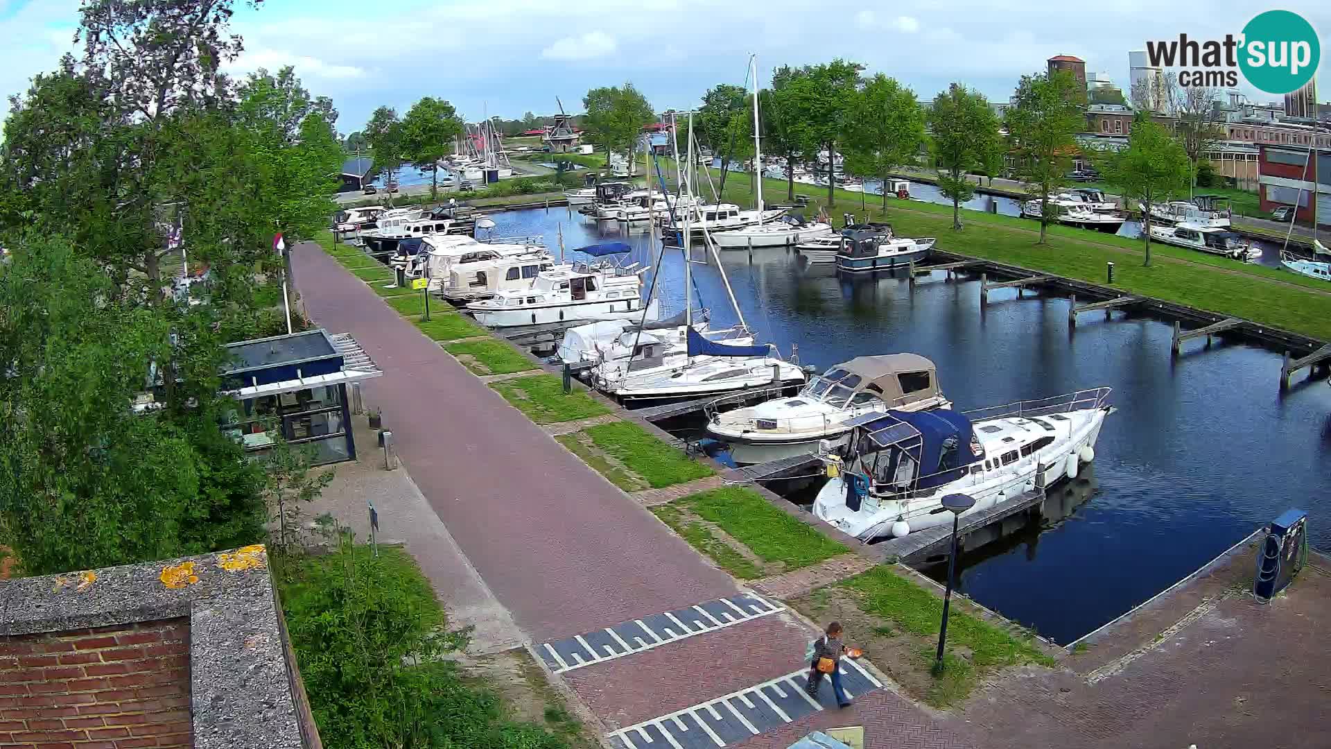 Le port de Joure webcam – vue du moulin à vent