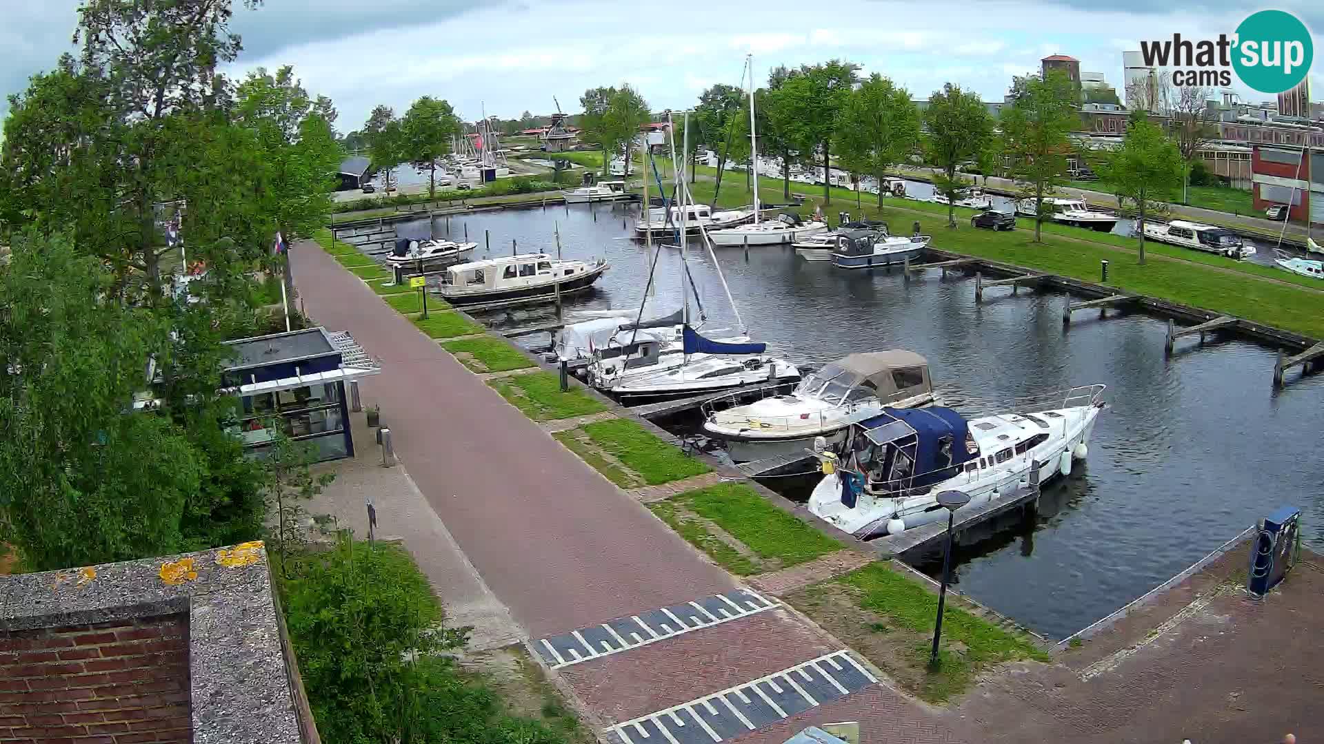 Le port de Joure webcam – vue du moulin à vent