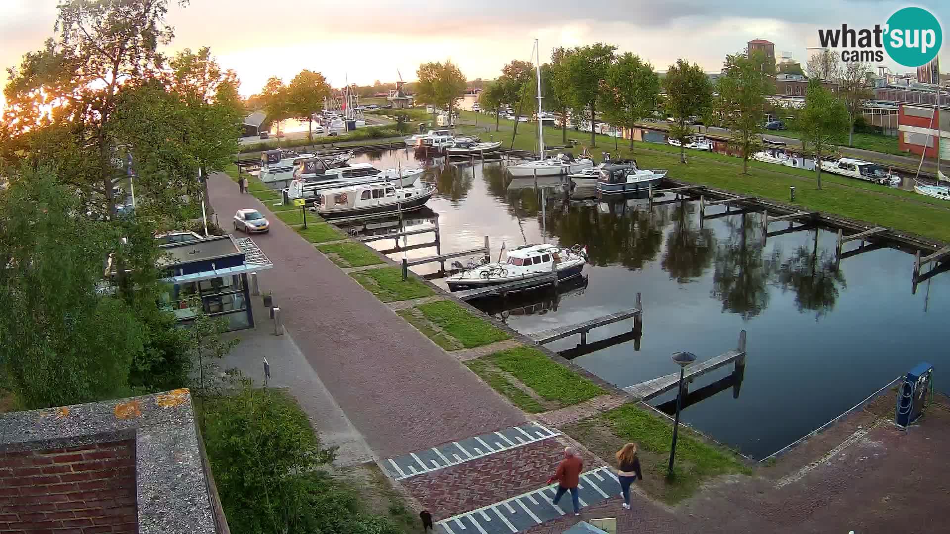 Le port de Joure webcam – vue du moulin à vent