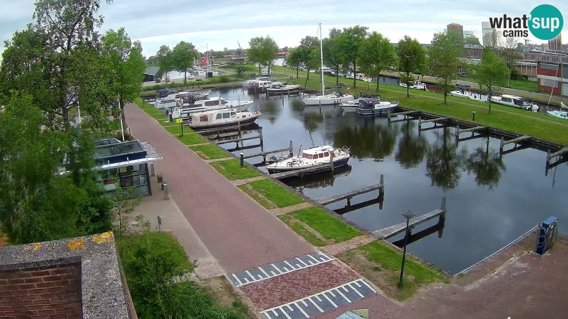 Le port de Joure webcam – vue du moulin à vent