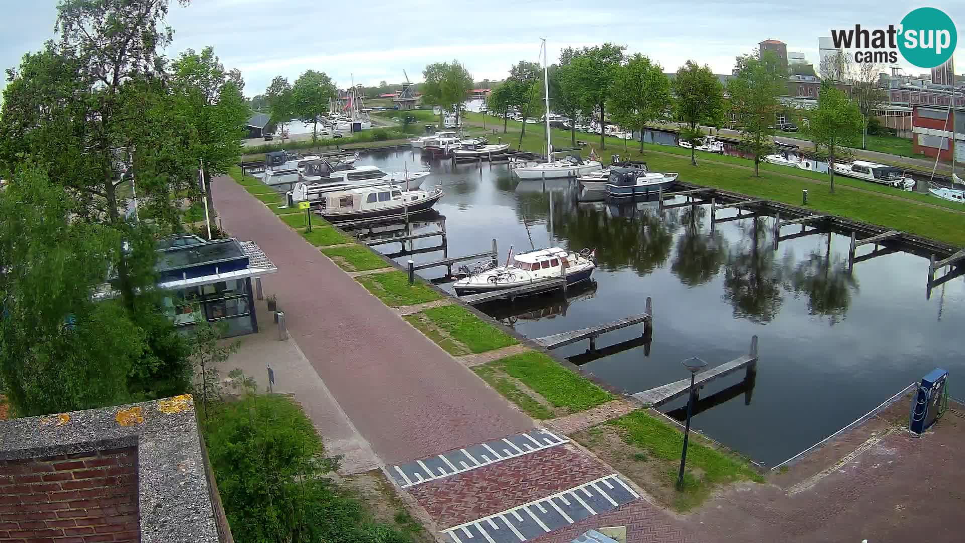 Le port de Joure webcam – vue du moulin à vent