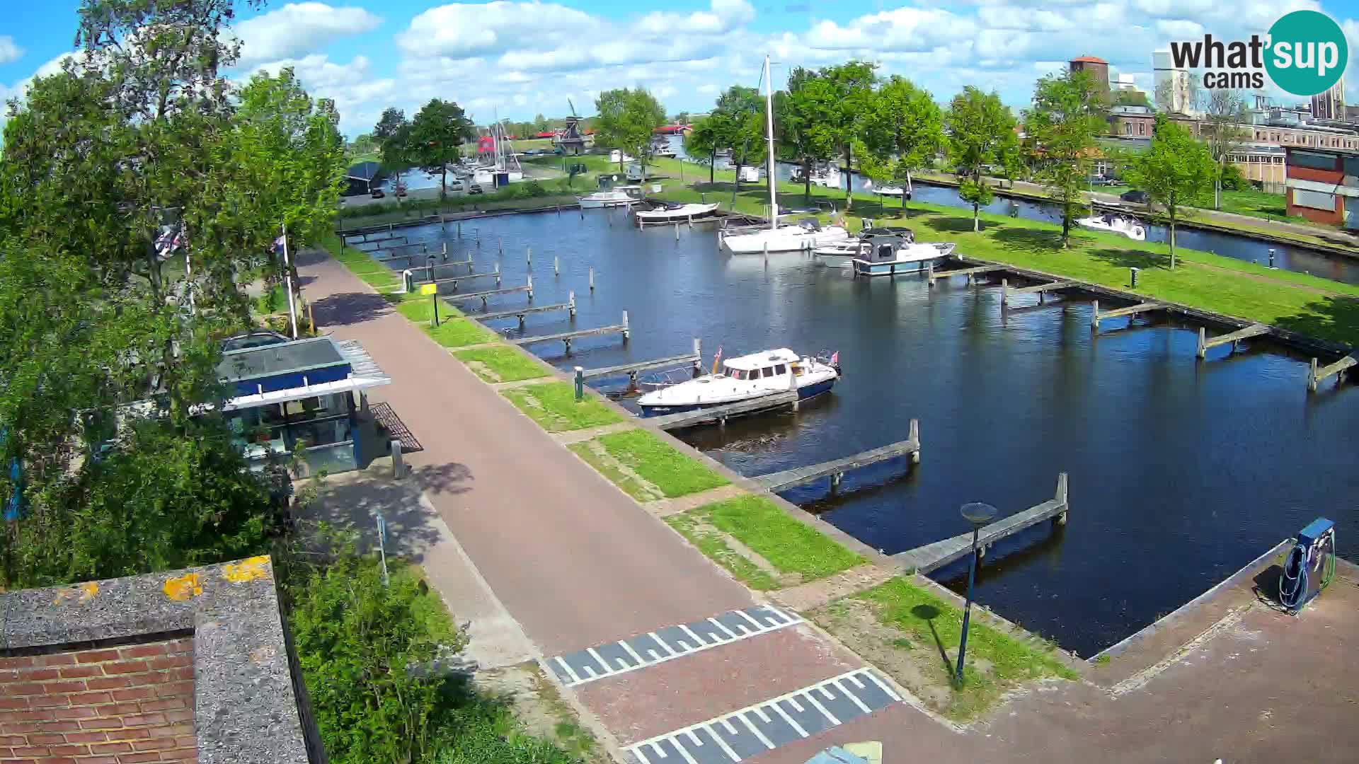 Le port de Joure webcam – vue du moulin à vent