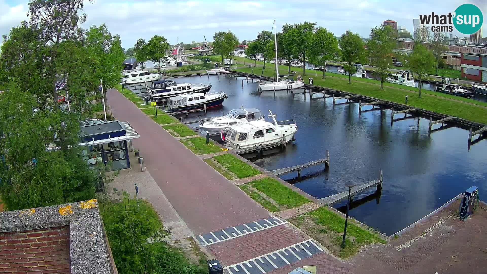 Le port de Joure webcam – vue du moulin à vent