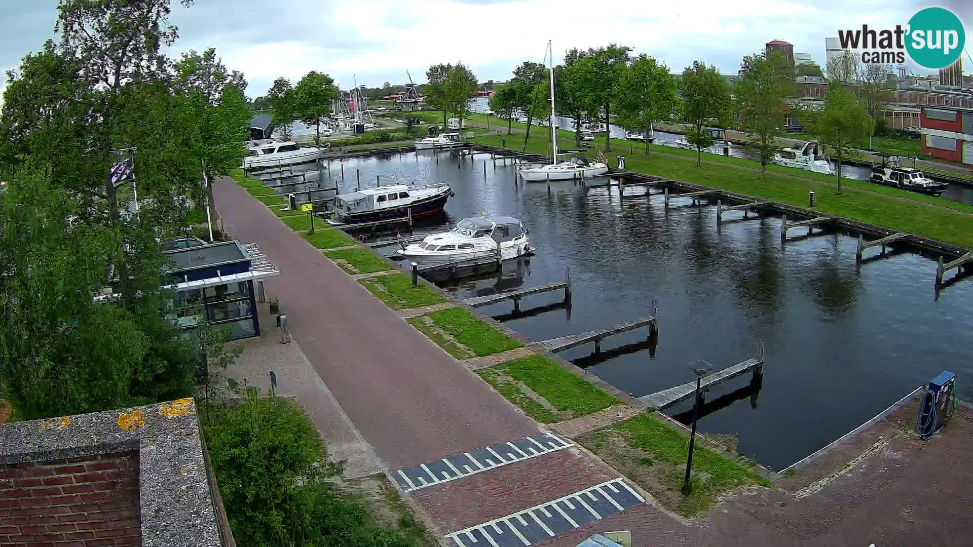 Le port de Joure webcam – vue du moulin à vent