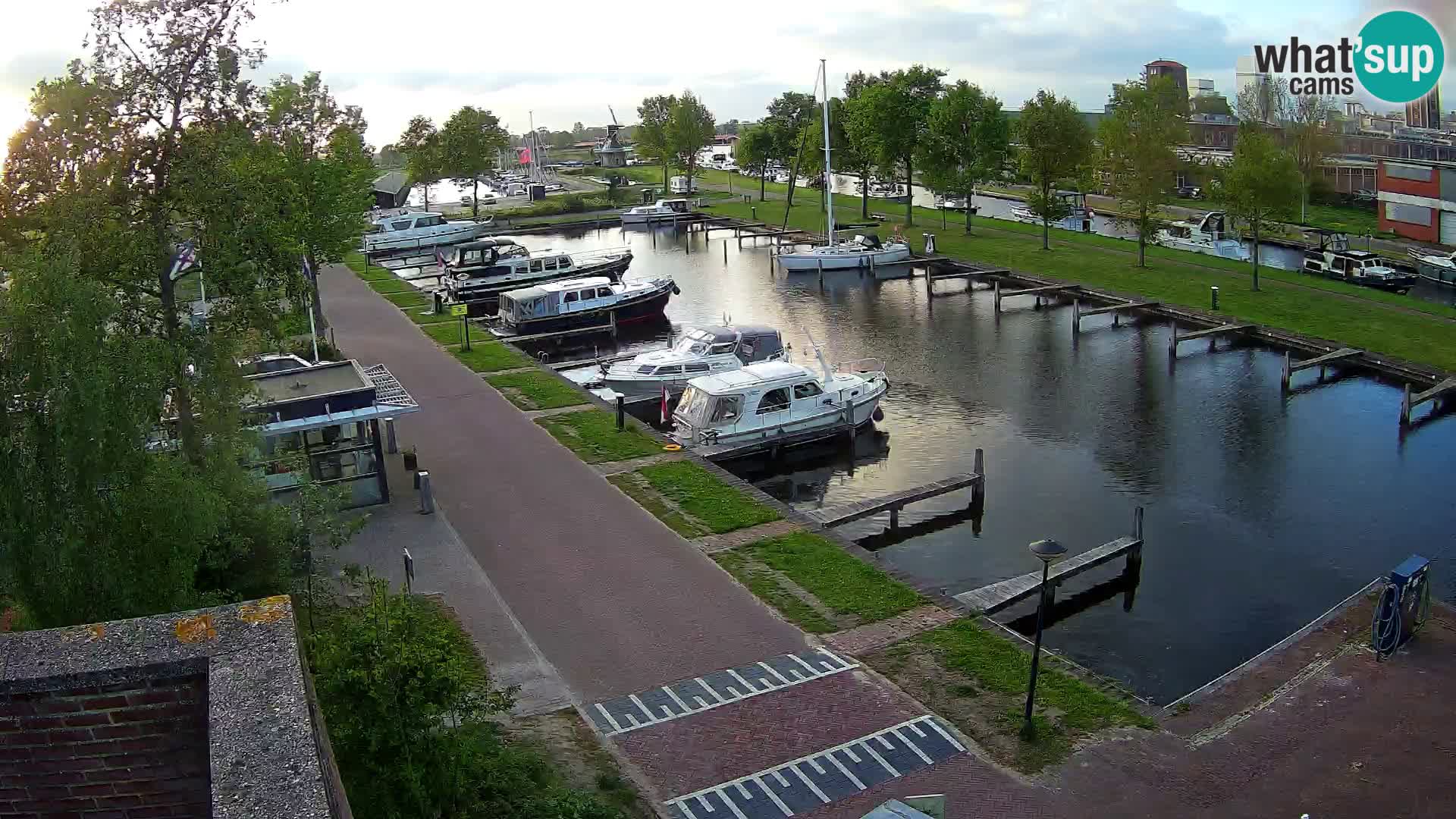 Le port de Joure webcam – vue du moulin à vent