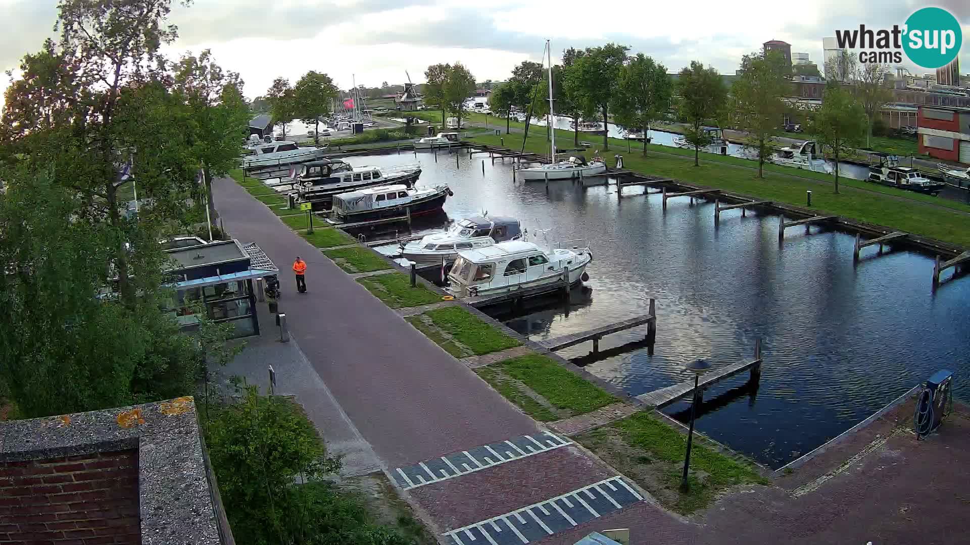 Le port de Joure webcam – vue du moulin à vent