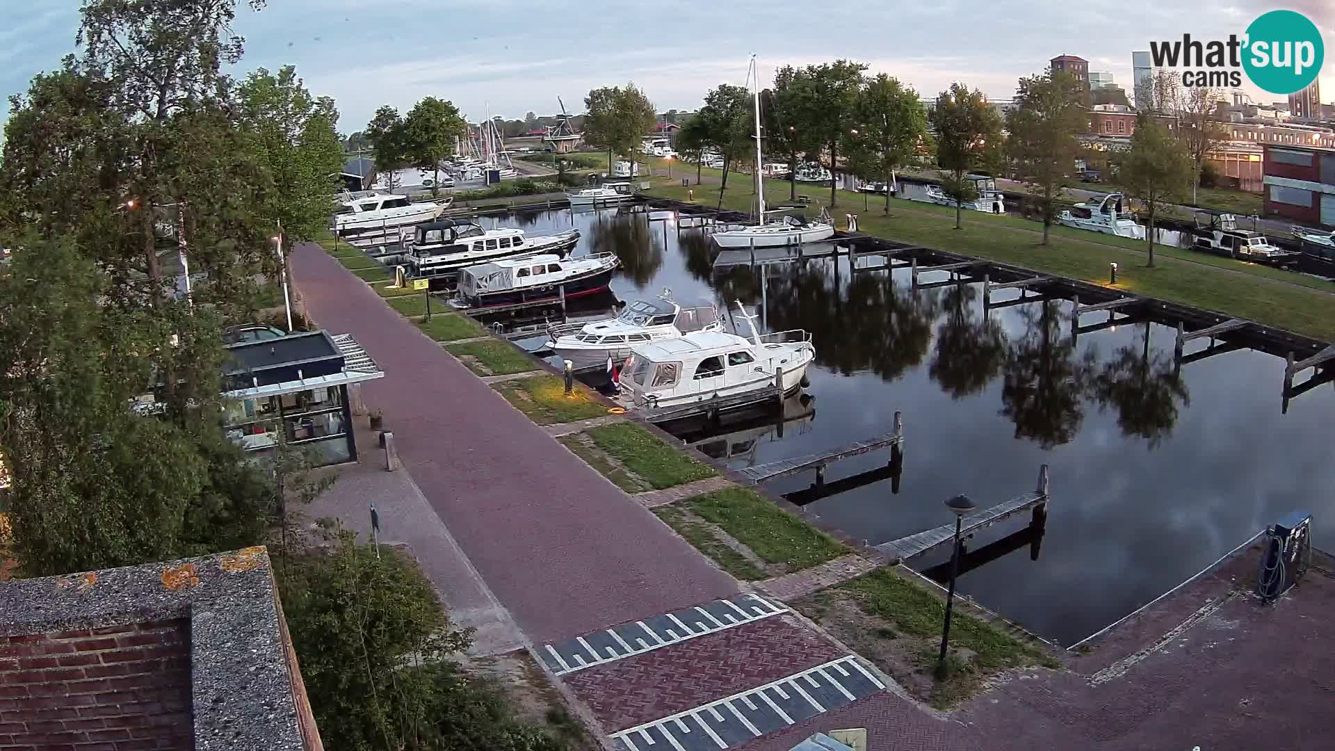 Le port de Joure webcam – vue du moulin à vent
