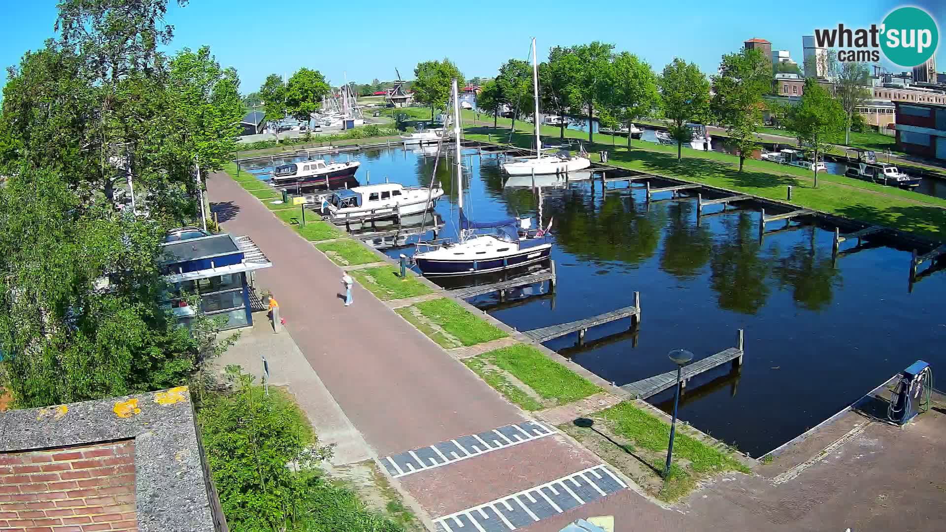Le port de Joure webcam – vue du moulin à vent