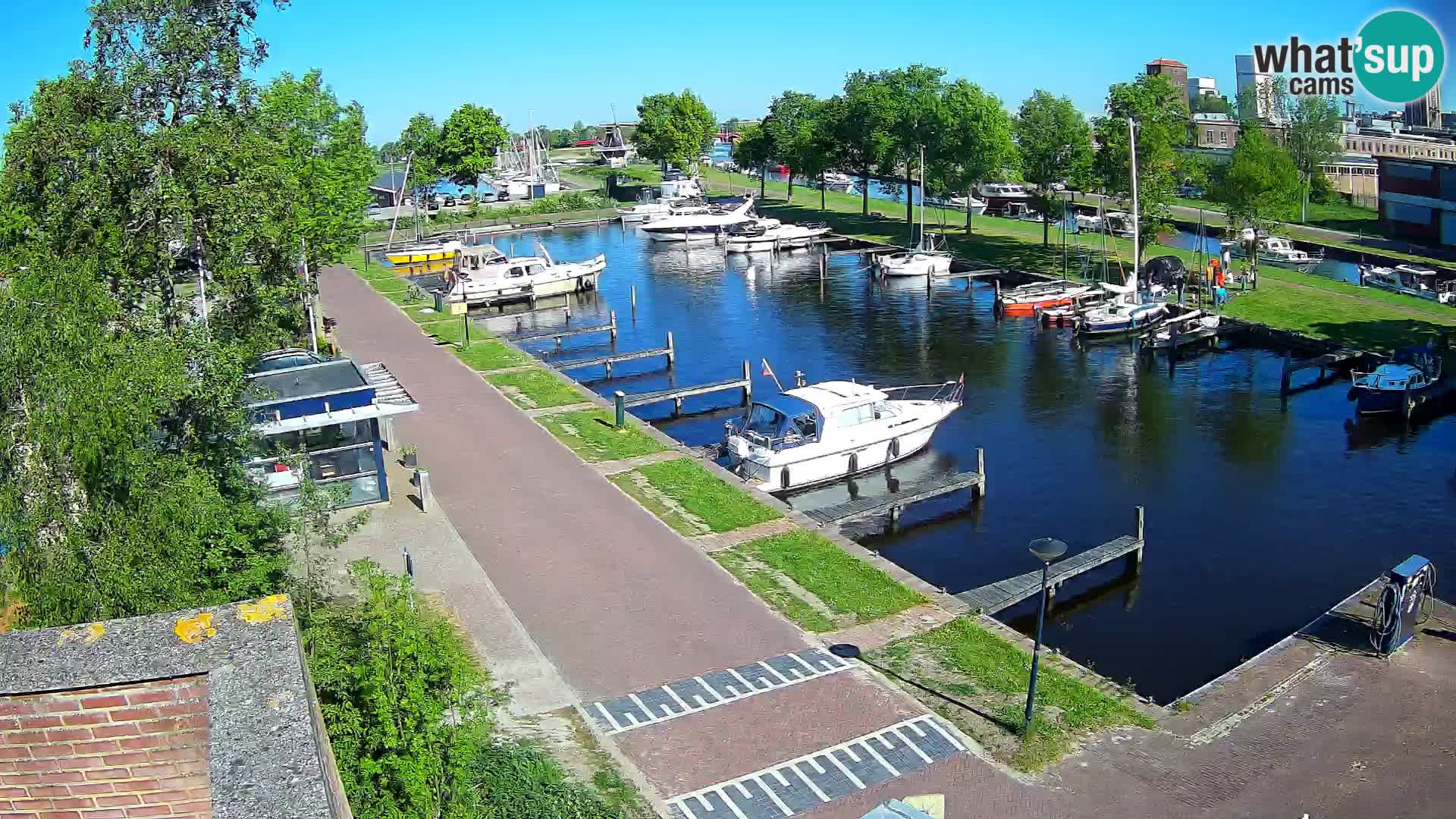 Le port de Joure webcam – vue du moulin à vent