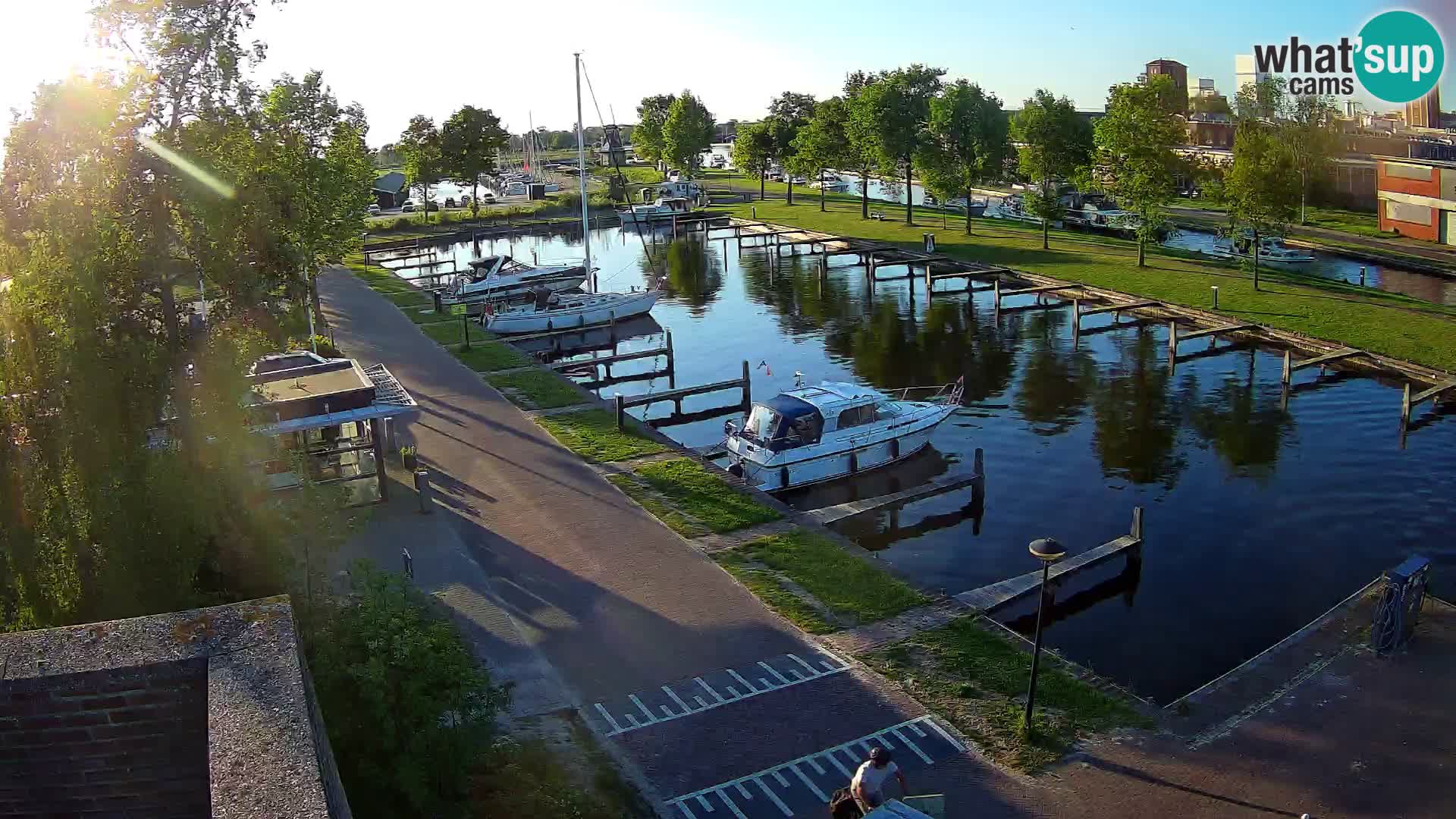 Le port de Joure webcam – vue du moulin à vent